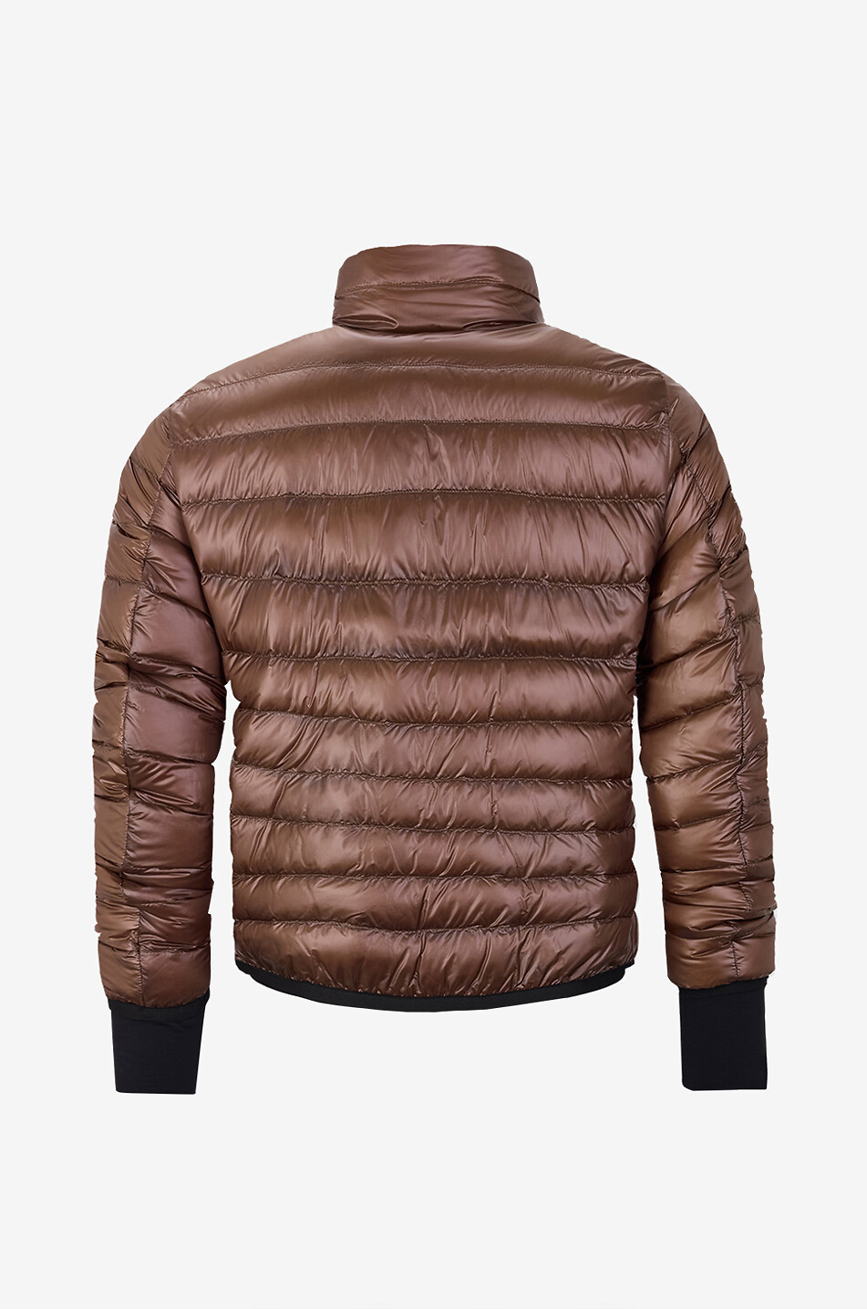 MONCLER GRENOBLE Kurze Steppjacke aus technischem Stoff mit Stehkragen Herren BRAUN 2