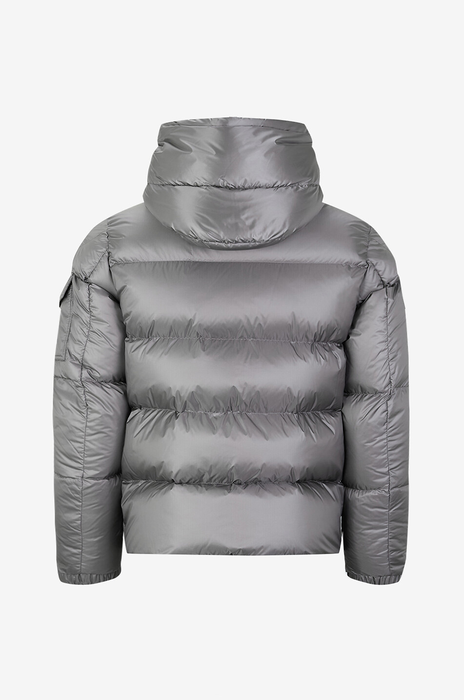 MONCLER Kurze Steppjacke aus technischem Gewebe Couyere Herren GRAU 2