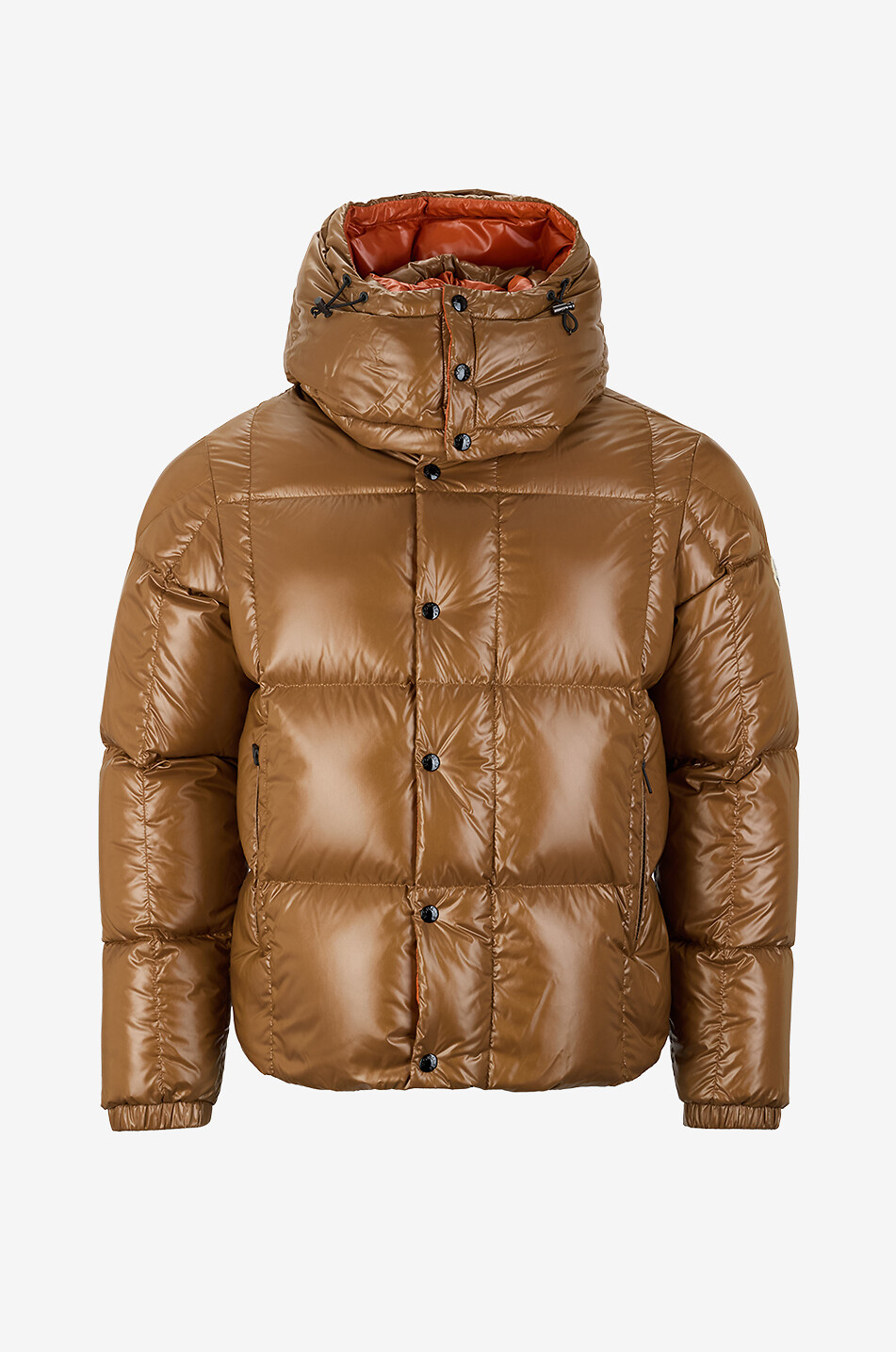 MONCLER Kurze Steppjacke aus technischem Gewebe Parana Herren HELLBRAUN 1