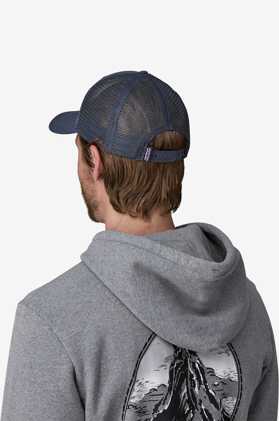 PATAGONIA Embroidered P-6 Logo trucker cap Men DARK BLUE 3