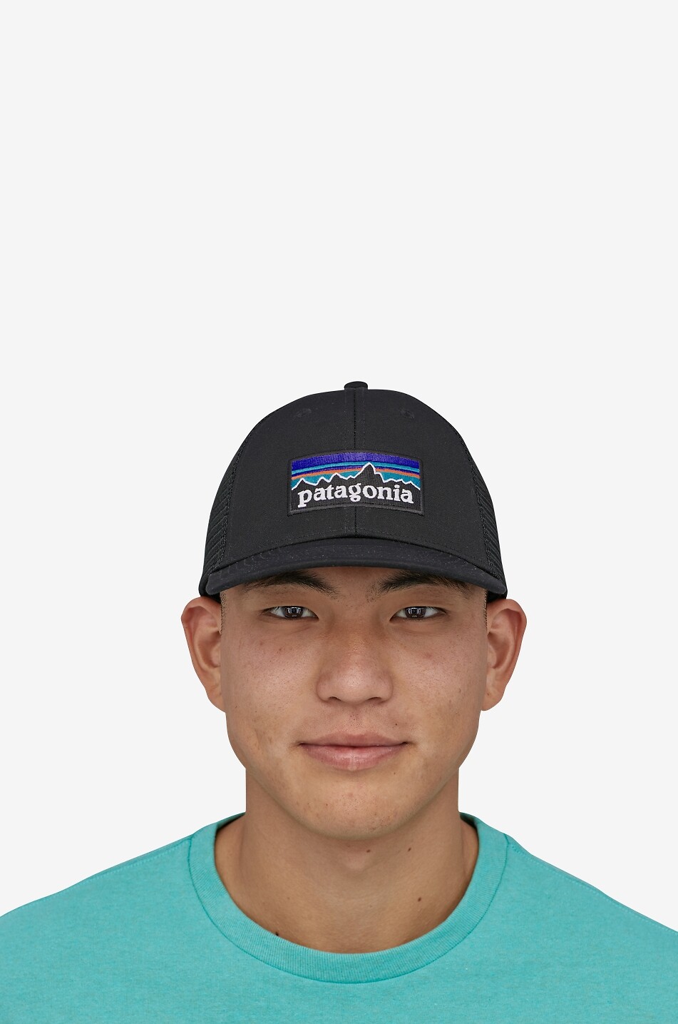 PATAGONIA Embroidered P-6 Logo trucker cap Men BLACK 3