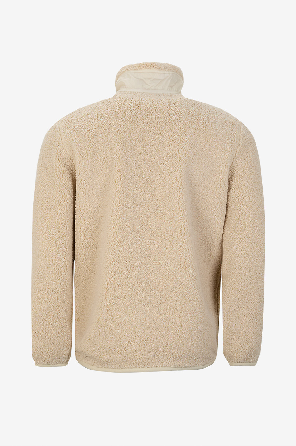 MONCLER Cardigan à col montant en polaire Homme BLANC CASSE 2