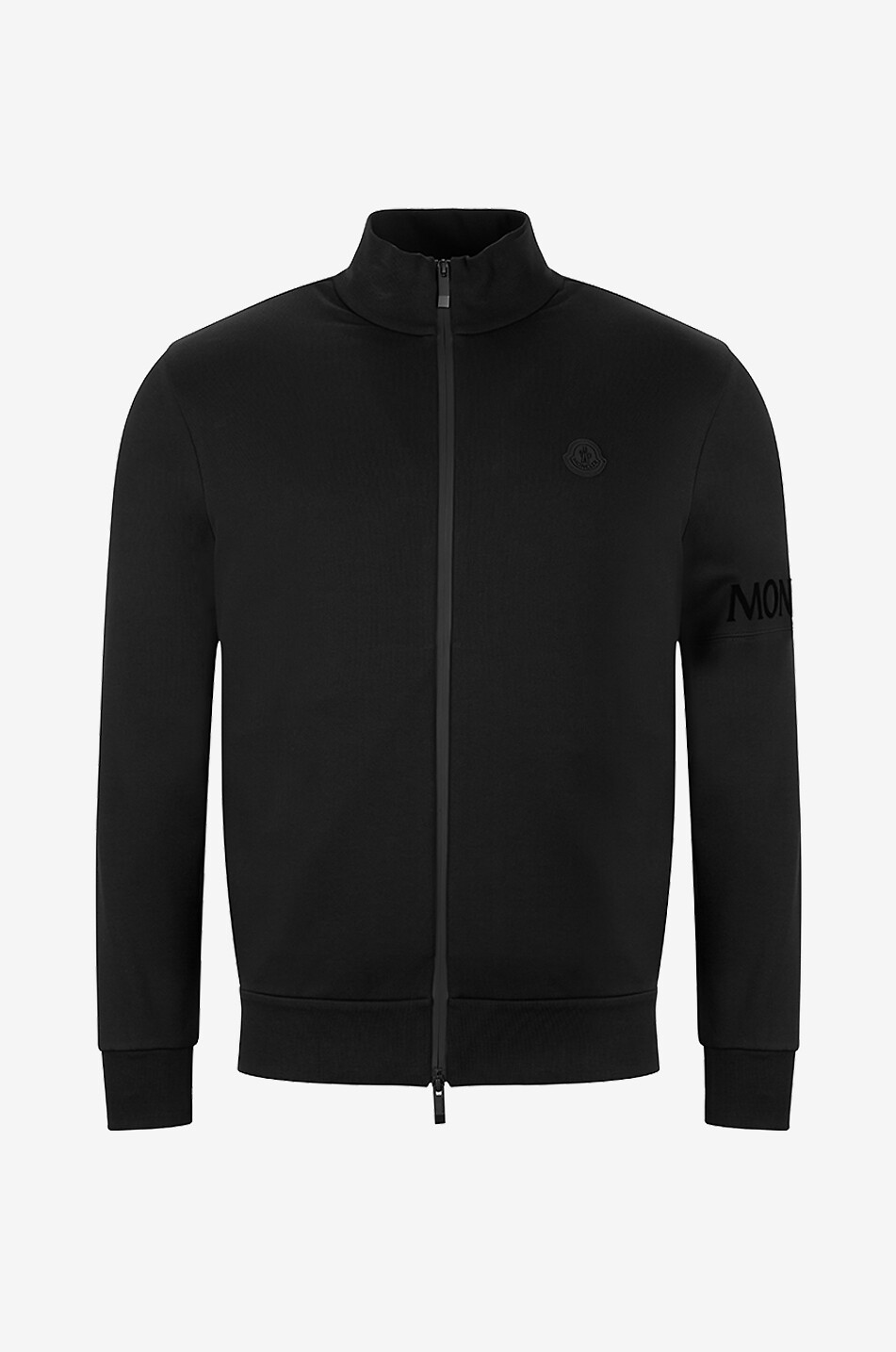 MONCLER Stehkragen-Cardigan aus Fleecestoff Heritage Herren SCHWARZ 1