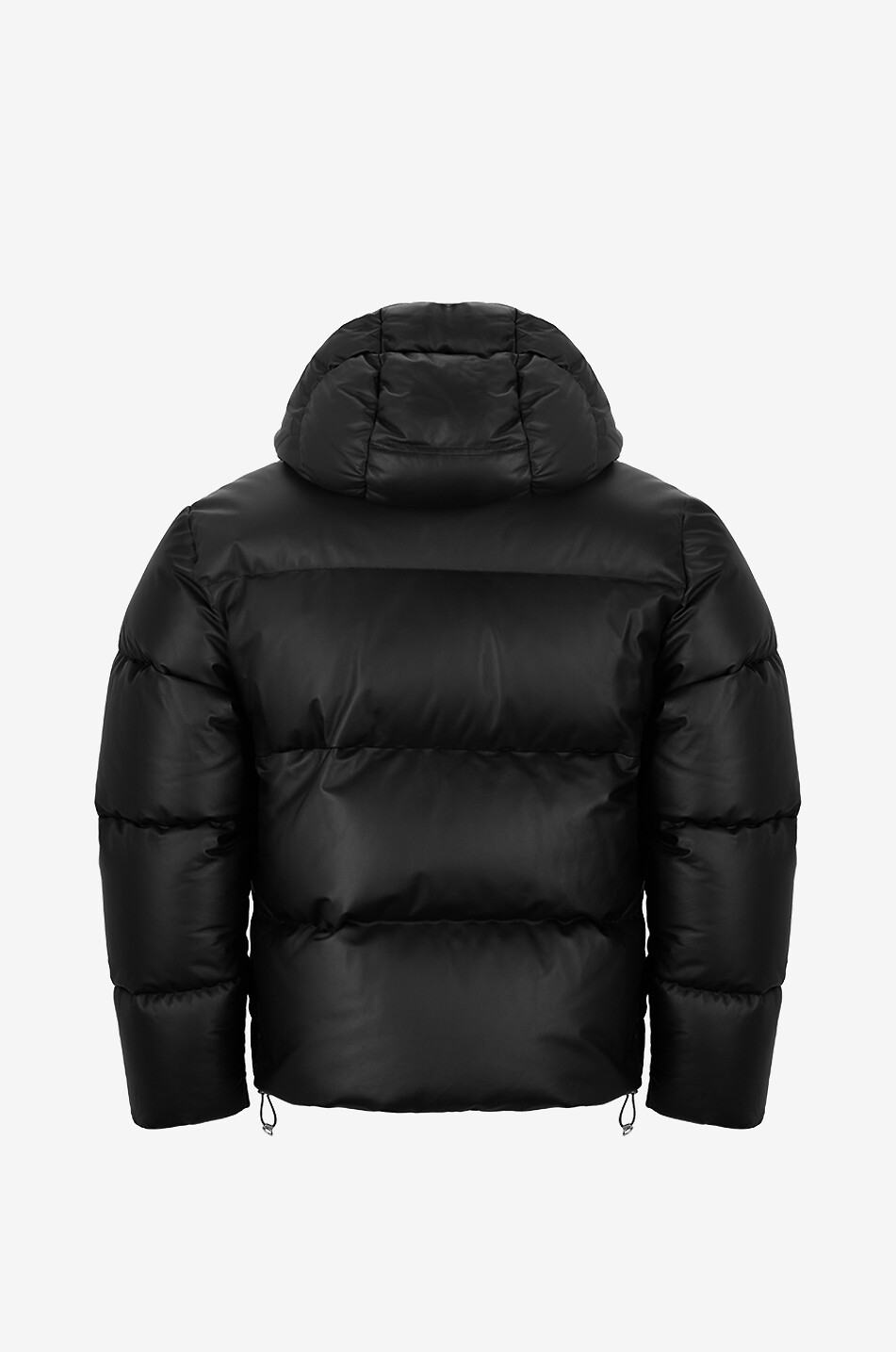 MONCLER Mentone quilted leather short puffer jacket Men BLACK 2