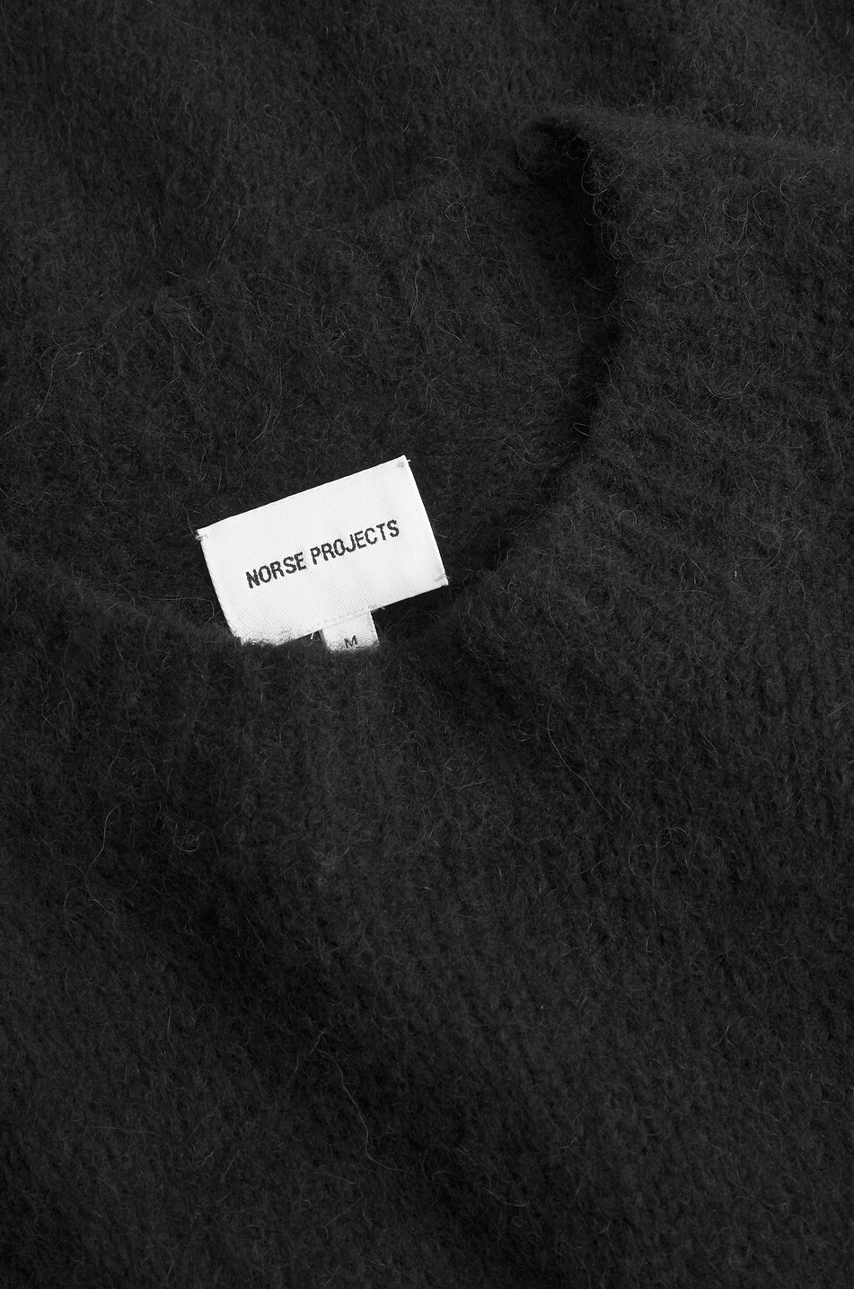 NORSE PROJECTS Pull à col rond épais en laine et alpaga Rasmus Homme NOIR 5