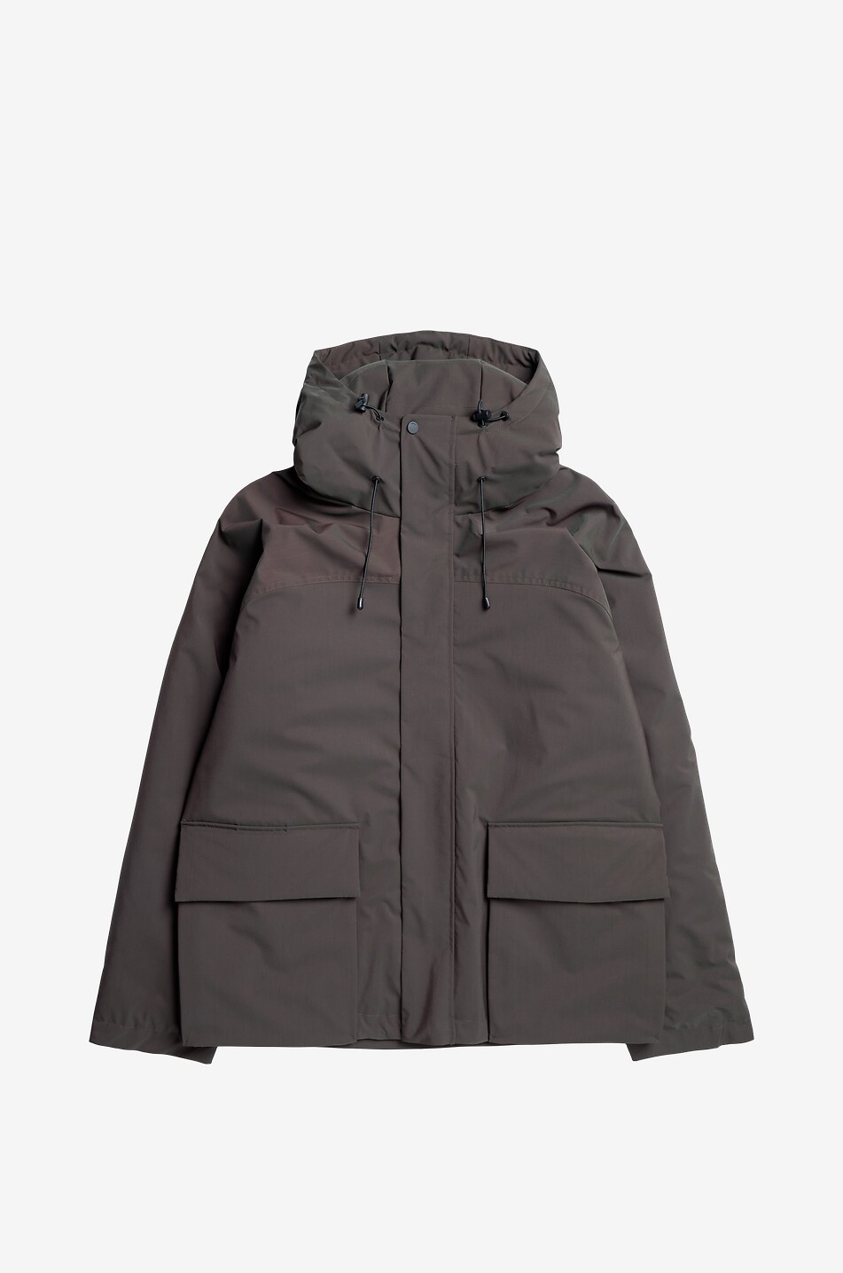 Hanoverian long lacquered nylon down jacket - MONCLER - BLACK