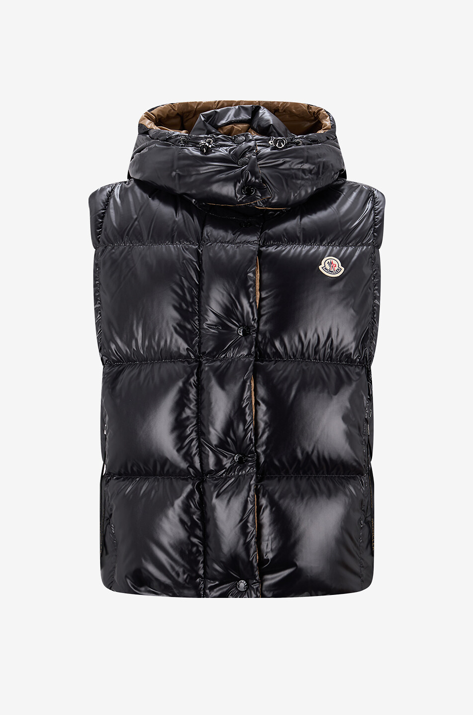 MONCLER Doudoune sans manches en tissu technique matelassé Luzule Femme NOIR 1