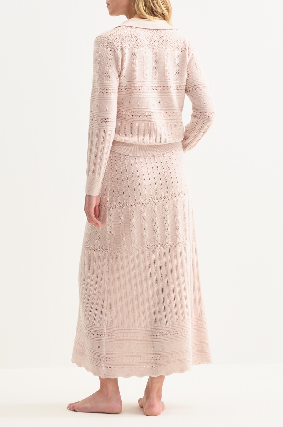 ERES Pull ajouré en laine et cachemire Charmeur Femme BLANC CASSE 3