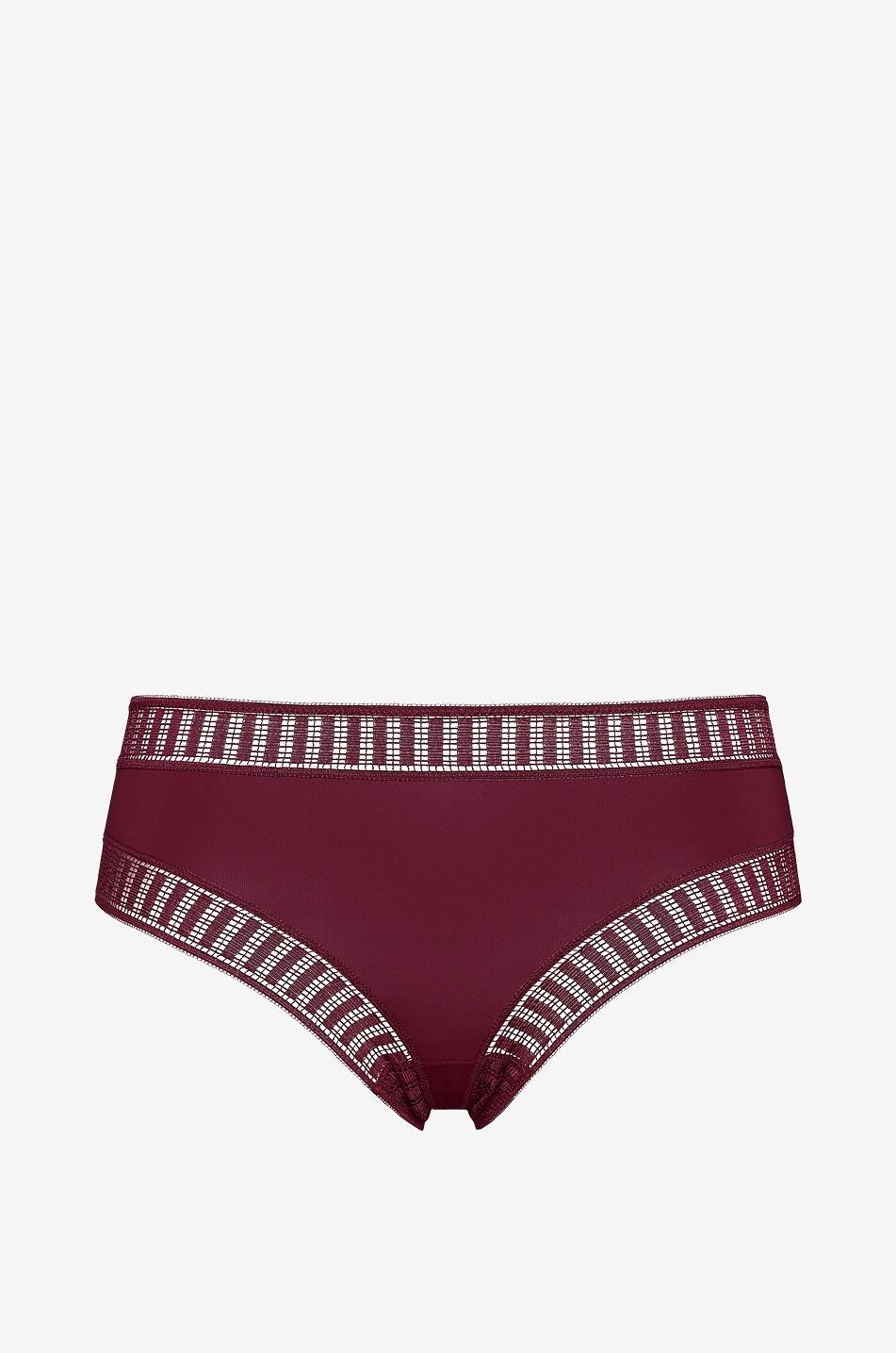 ERES Gabby Graphic jersey and lace tanga Women DARK RED 1