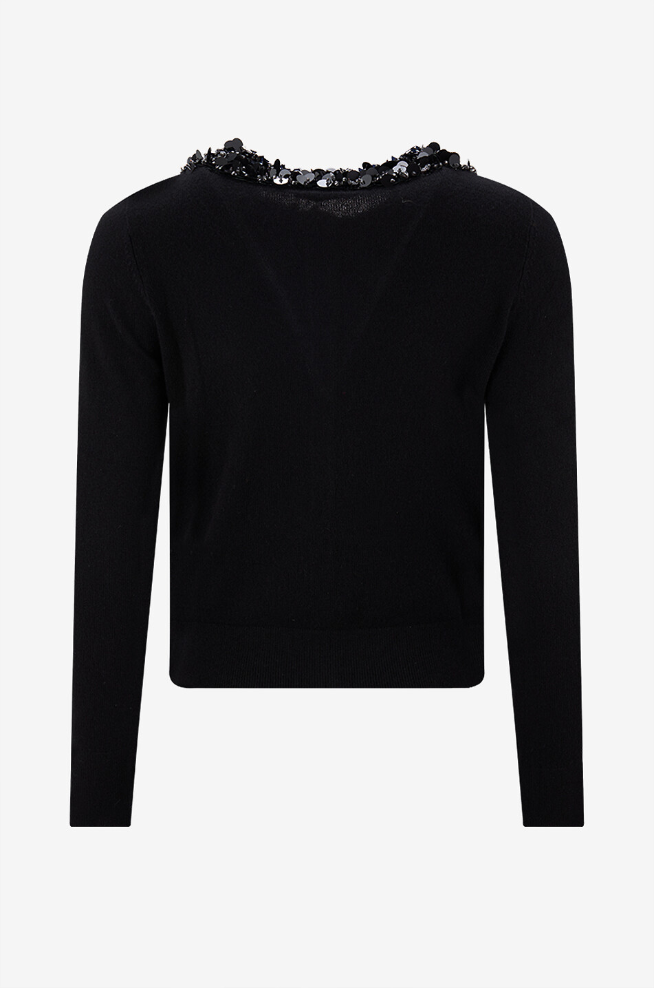 ULLA JOHNSON Rundhals-Cardigan aus Jersey Margaux Damen SCHWARZ 2