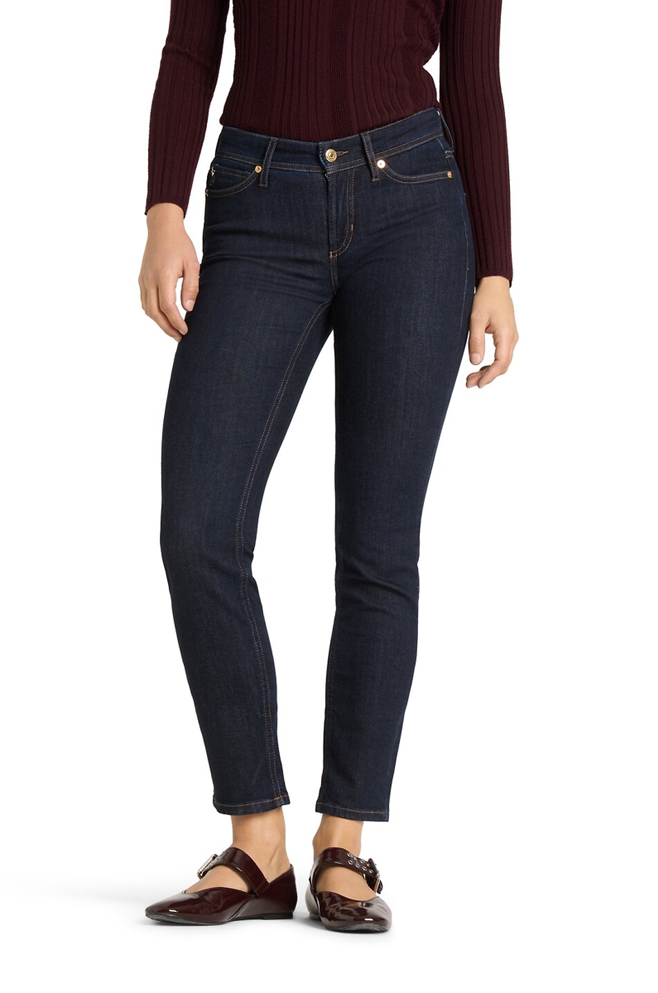 CAMBIO Piper straight slim denim jeans Women BLUE 4