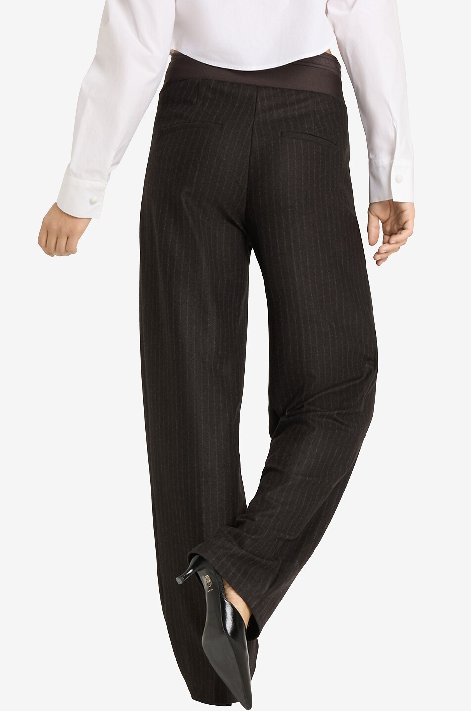 CAMBIO Pantalon de jogging en flanelle Eva Double Jogg Femme MARRON FONCÉ 3