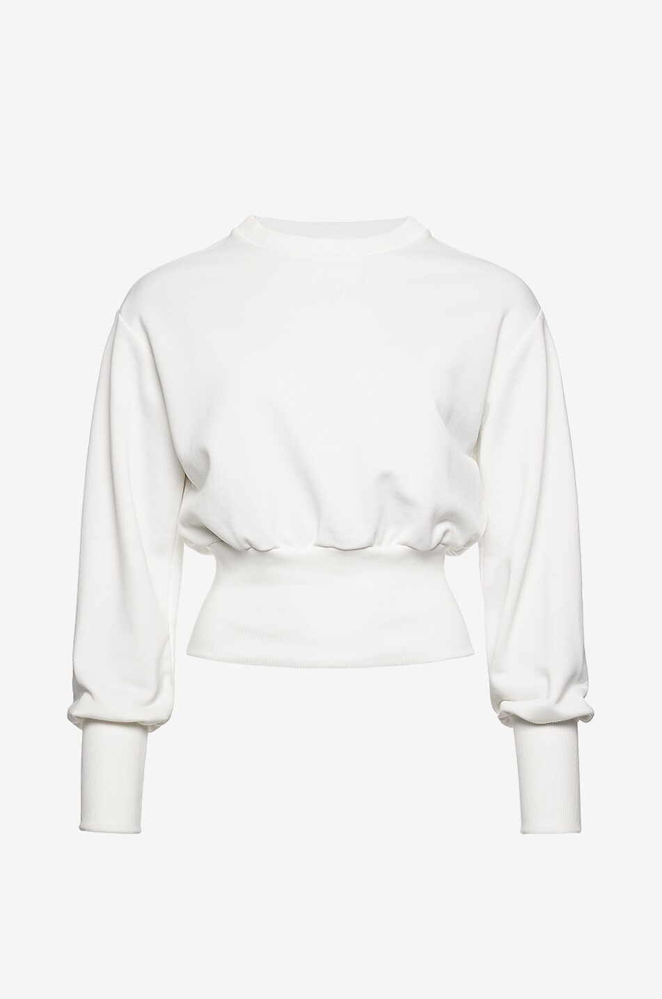ERES Sweat-shirt en molleton à col rond Isadora Femme BLANC CASSE 1