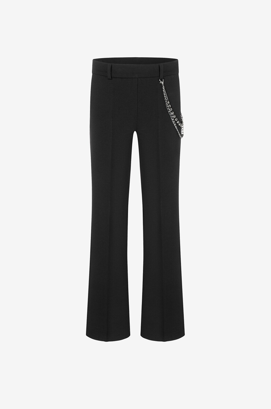 Francoise chain-detail flared jersey trousers