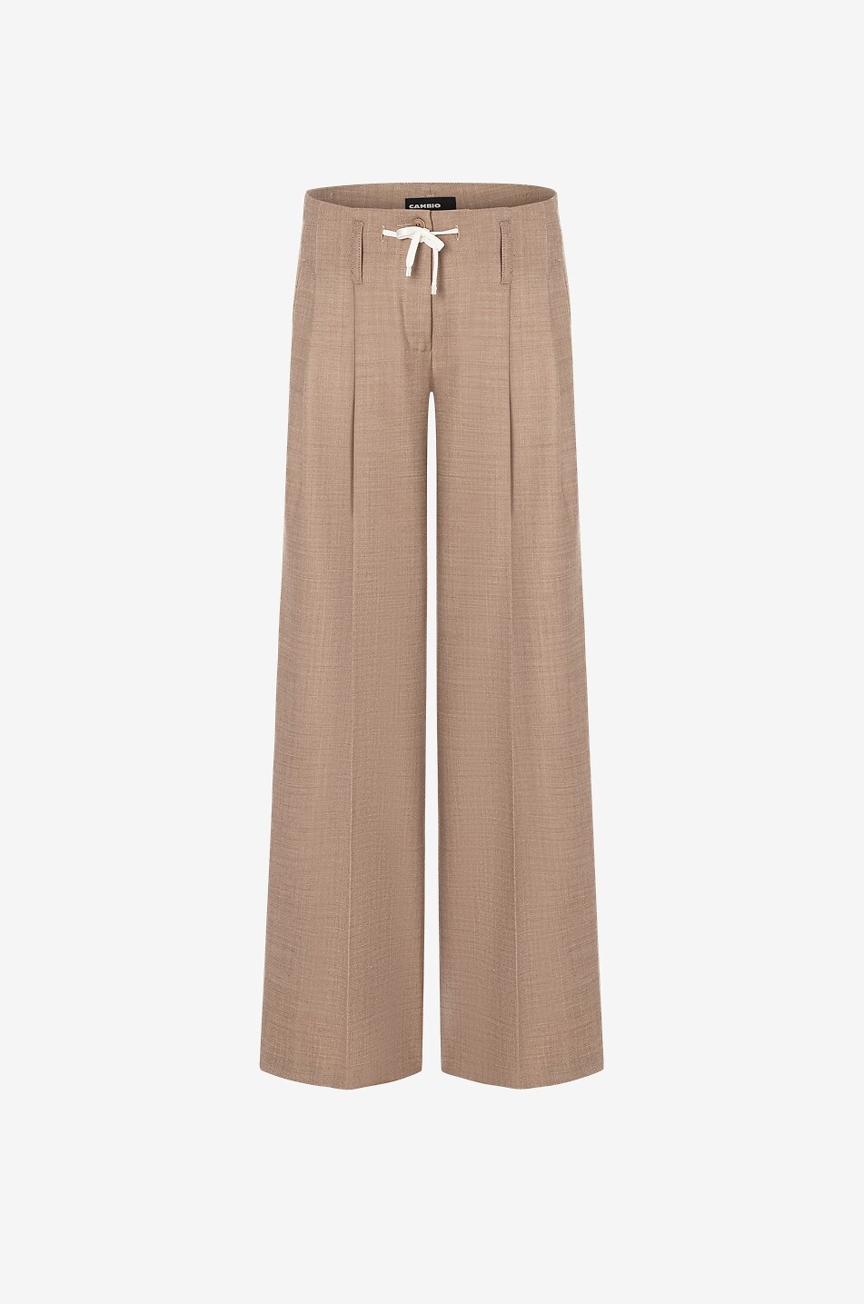 Addison wide-leg pleated wool gabardine trousers
