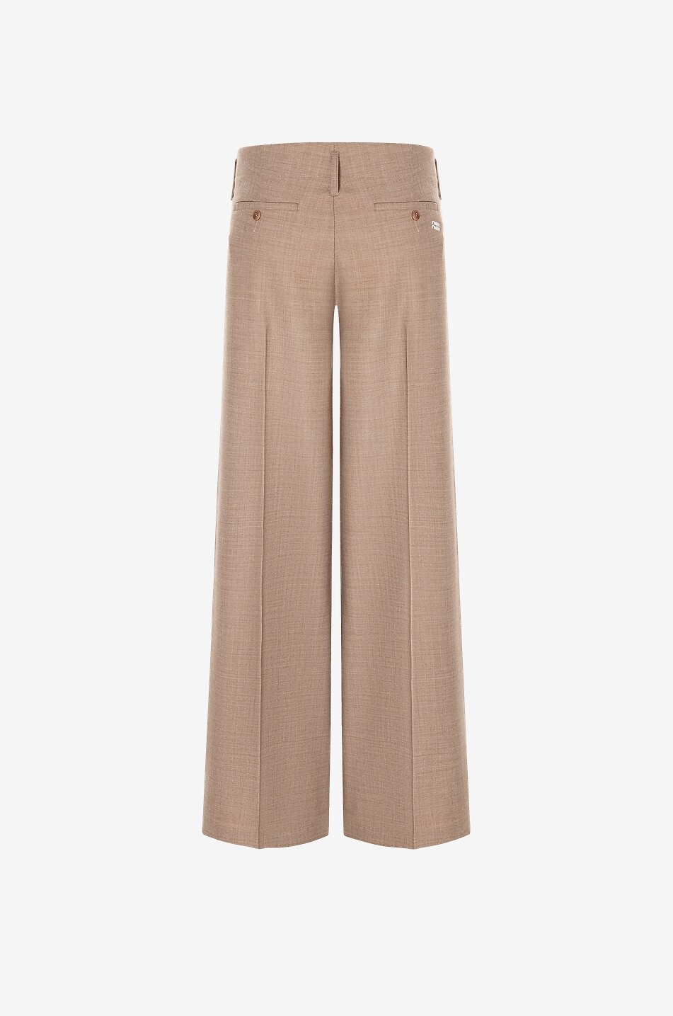 CAMBIO Addison wide-leg pleated wool gabardine trousers Women BEIGE 2