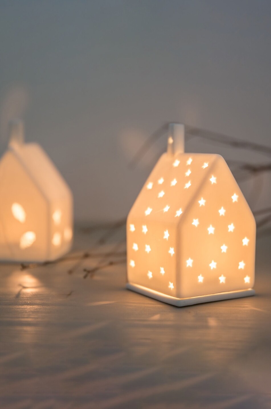 RÄDER DESIGN STORIES Maison lumineuse de Noël décorative Maison BLANC 2