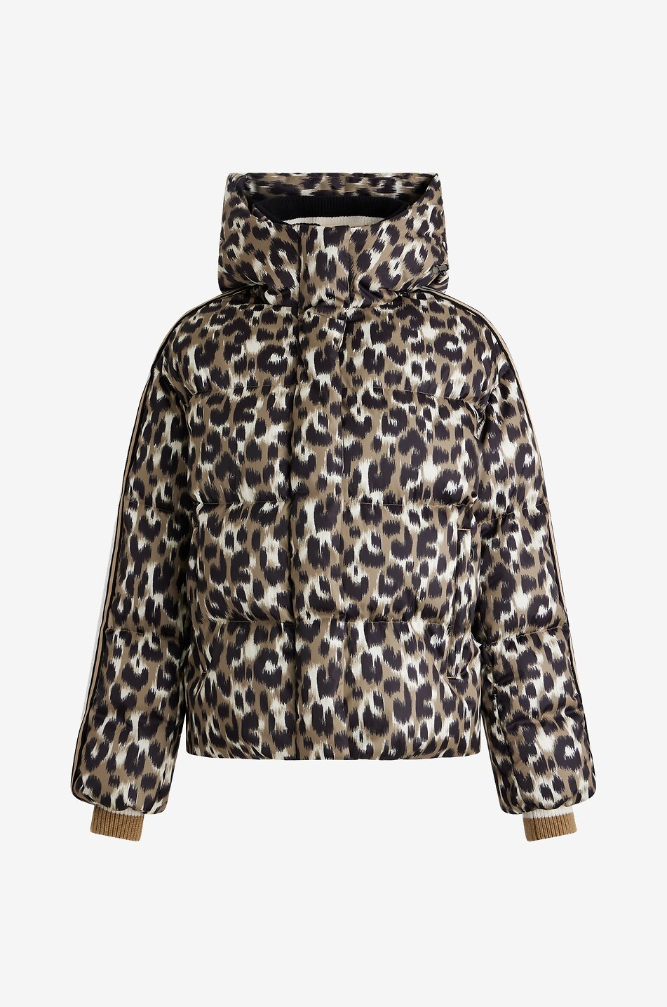 FUSALP Doudoune de ski courte imprimée léopard Ada Femme Marron 1