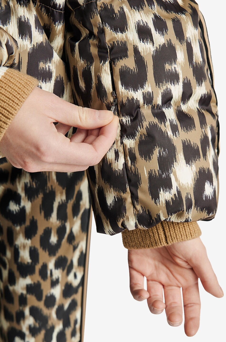 FUSALP Doudoune de ski courte imprimée léopard Ada Femme Marron 6