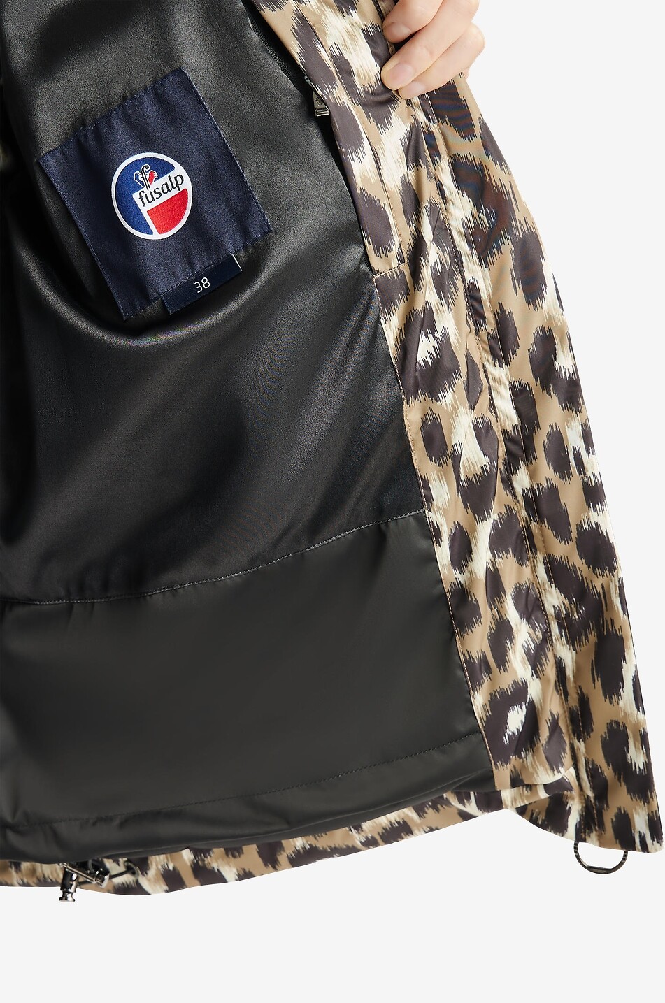 FUSALP Doudoune de ski courte imprimée léopard Ada Femme Marron 7