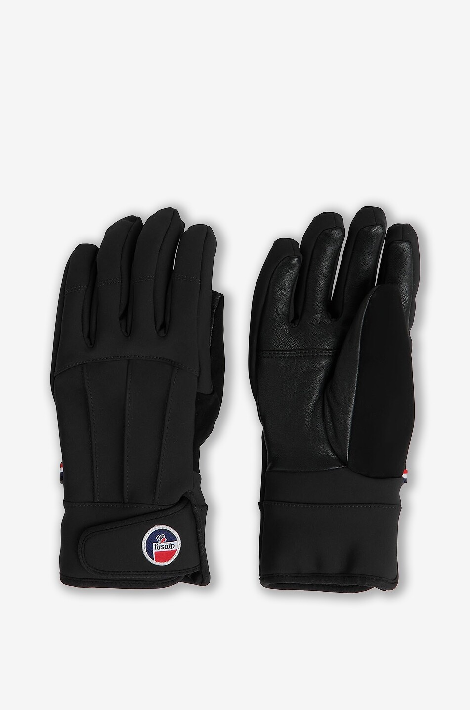 FUSALP Skihandschuhe aus Softshell und Leder Glacier W Damen SCHWARZ 1