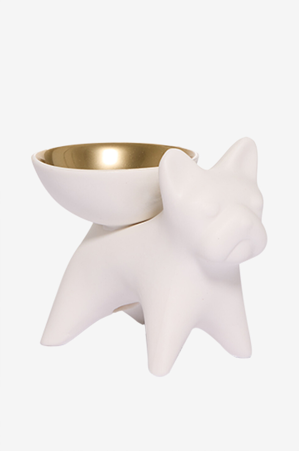 JONATHAN ADLER Salière et poivrier en céramique French Bulldog - 10 cm Maison BLANC 1