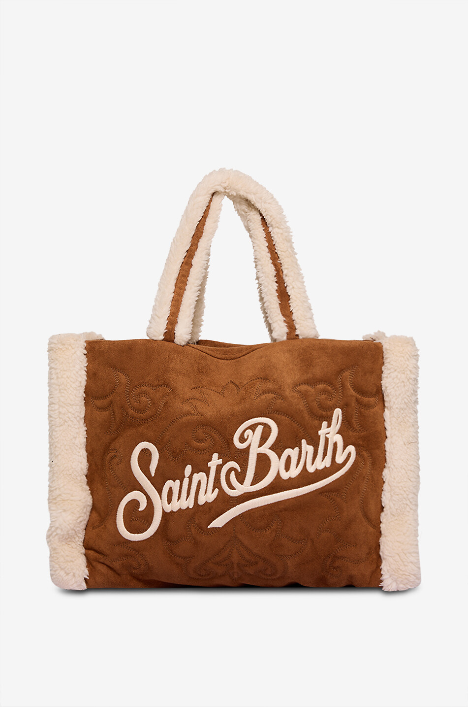 Sac cabas rectangulaire en peau lainée synthétique Vanity Shearling