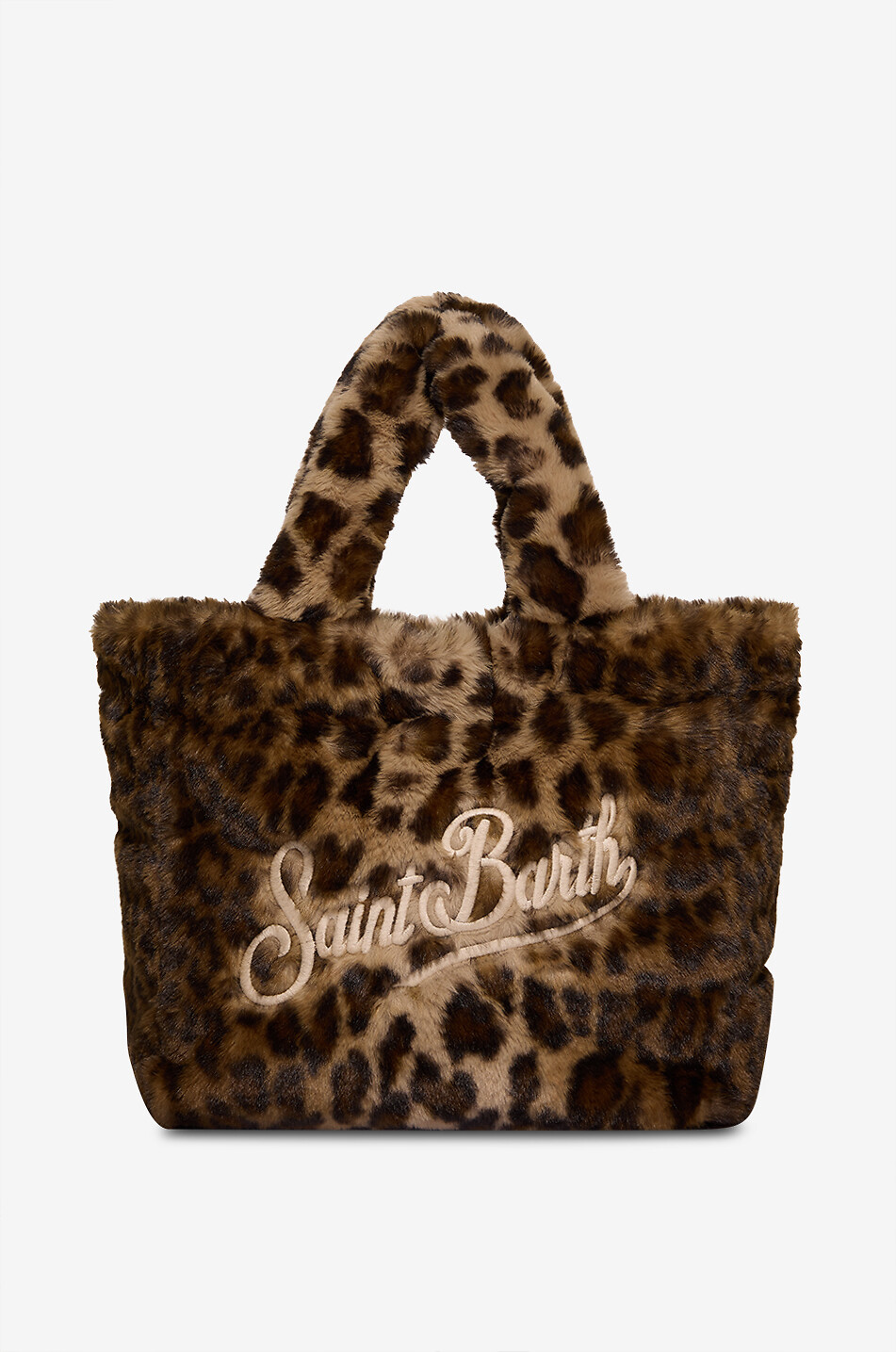 Colette Soft animal print faux fur tote bag