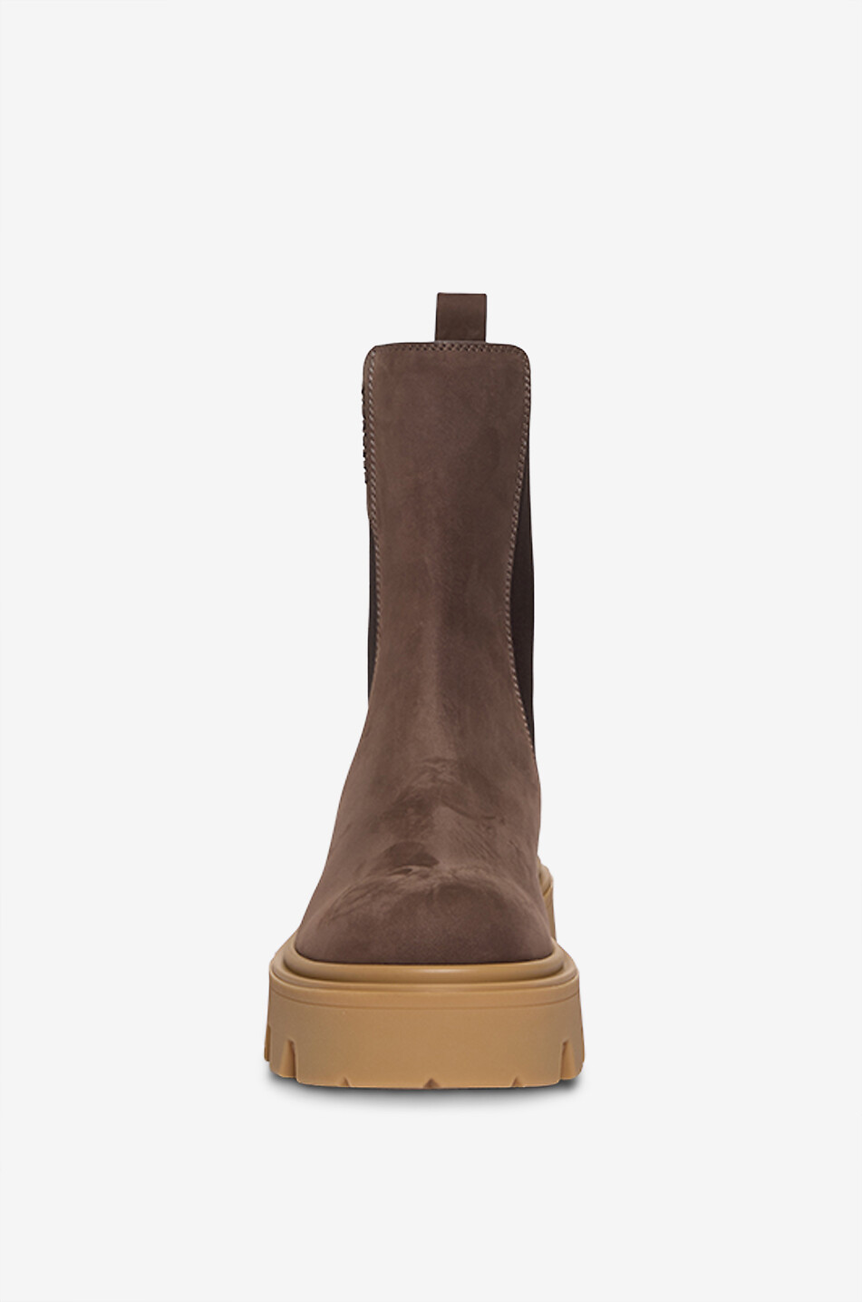 MONCLER Bottines chelsea en nubuck Aurea Femme MARRON 2