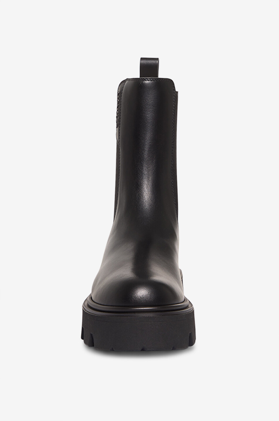 MONCLER Bottines Chelsea en cuir brillant Aurea Femme NOIR 2