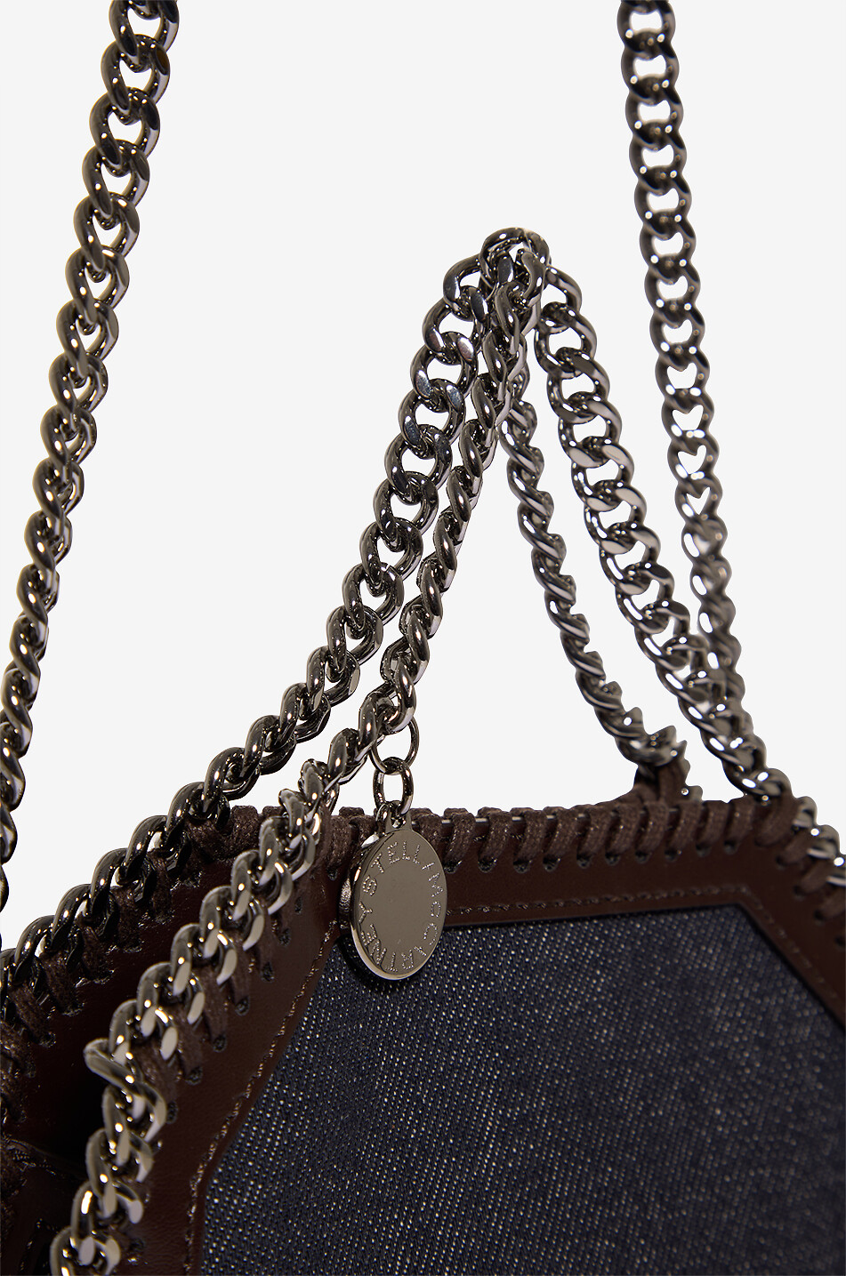 STELLA McCARTNEY Falabella denim shoulder bag with synthetic leather Women BLUE 6