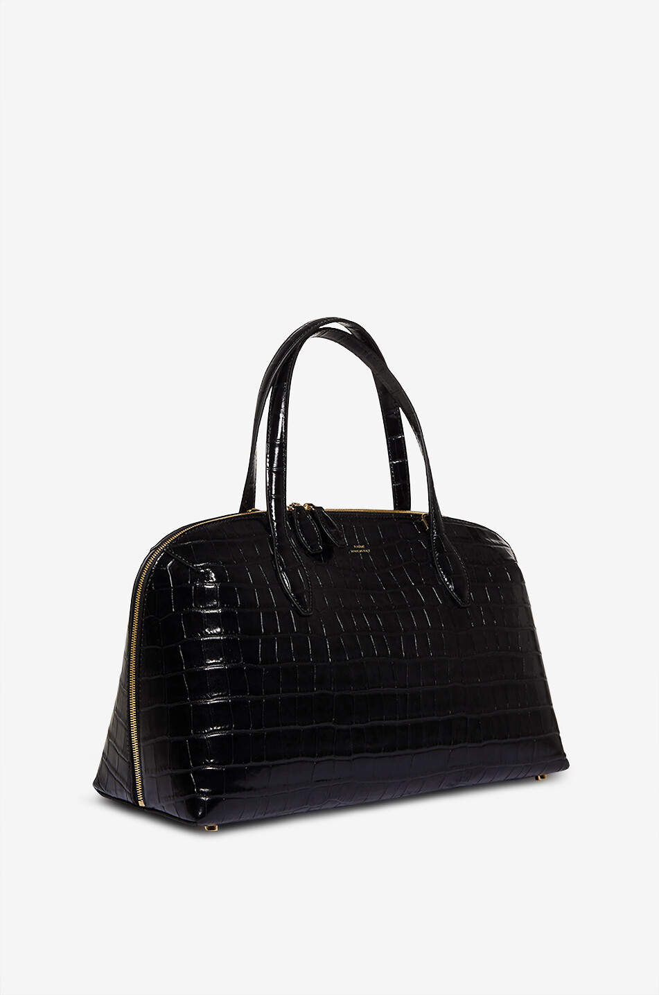 TOTEME Lounge crocodile-effect leather handbag Women BLACK 2