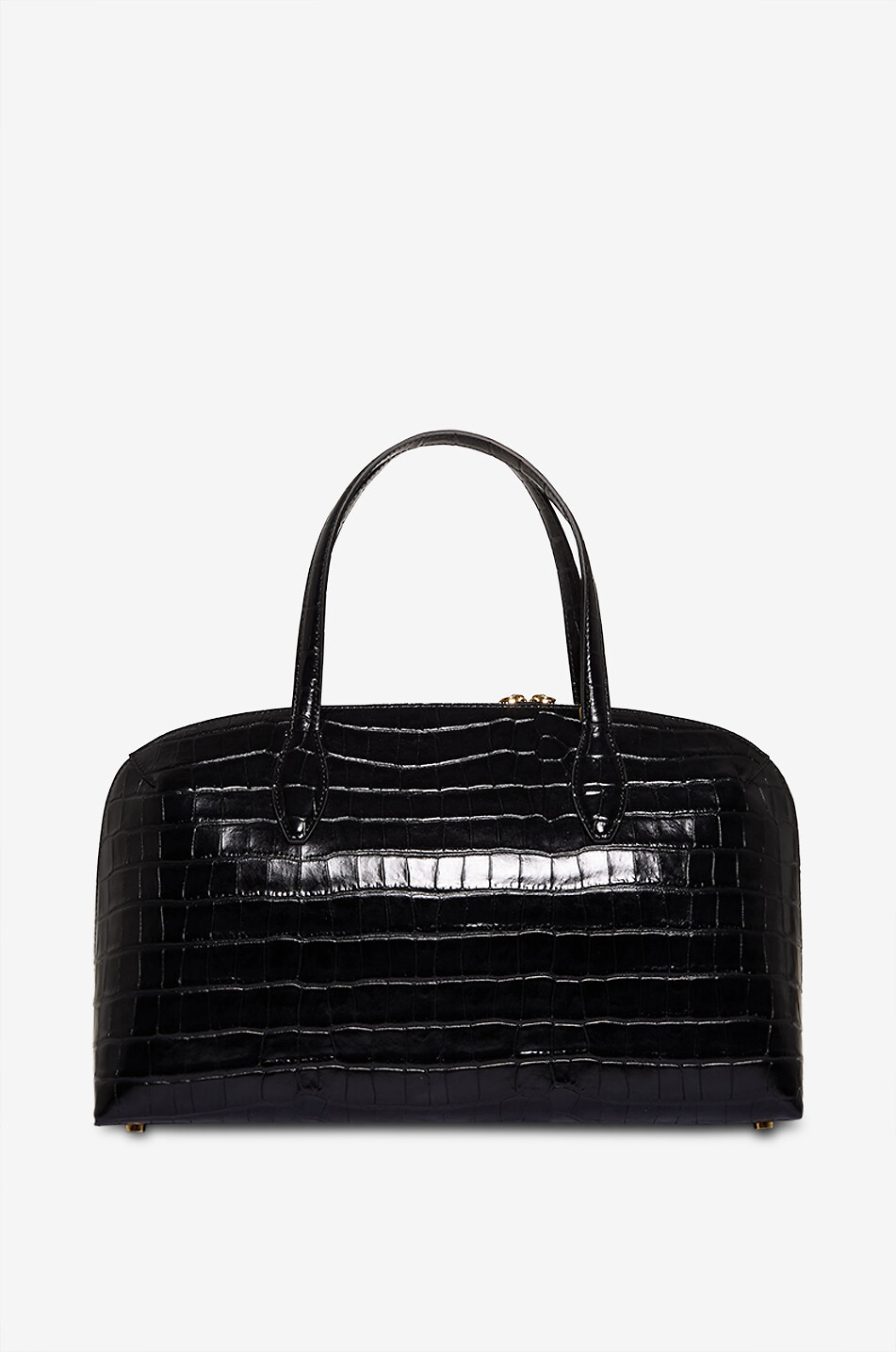 TOTEME Lounge crocodile-effect leather handbag Women BLACK 3