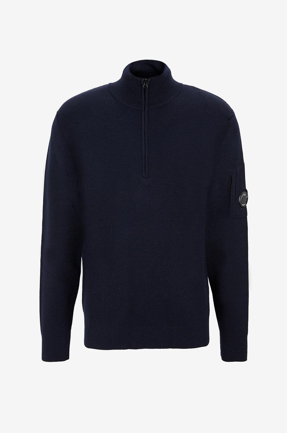 Lens crewneck sweatshirt - C.P. COMPANY - BLACK - Bongénie