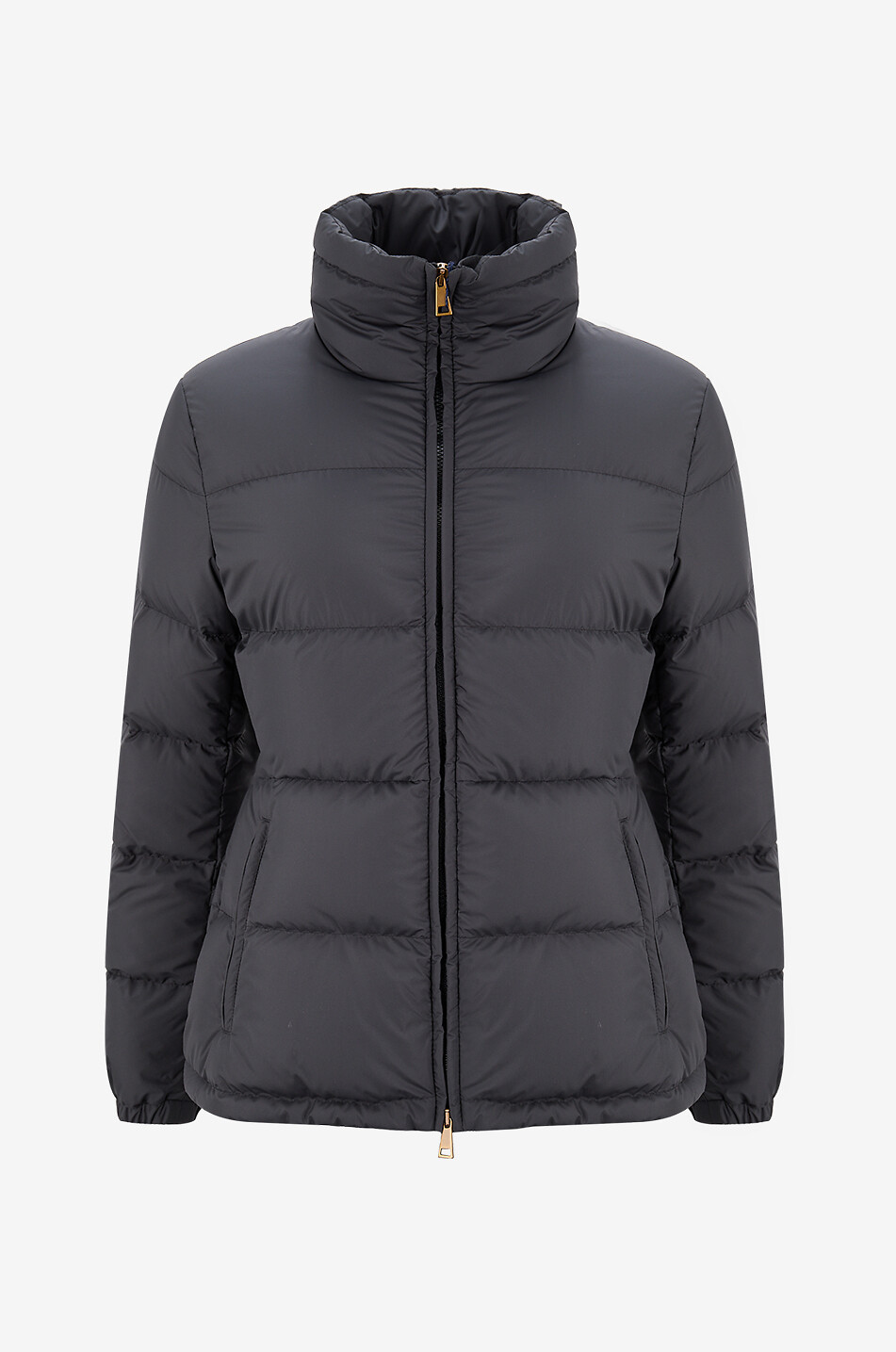 Kurze Steppjacke aus technischem Stoff mit Stehkragen Dourbe