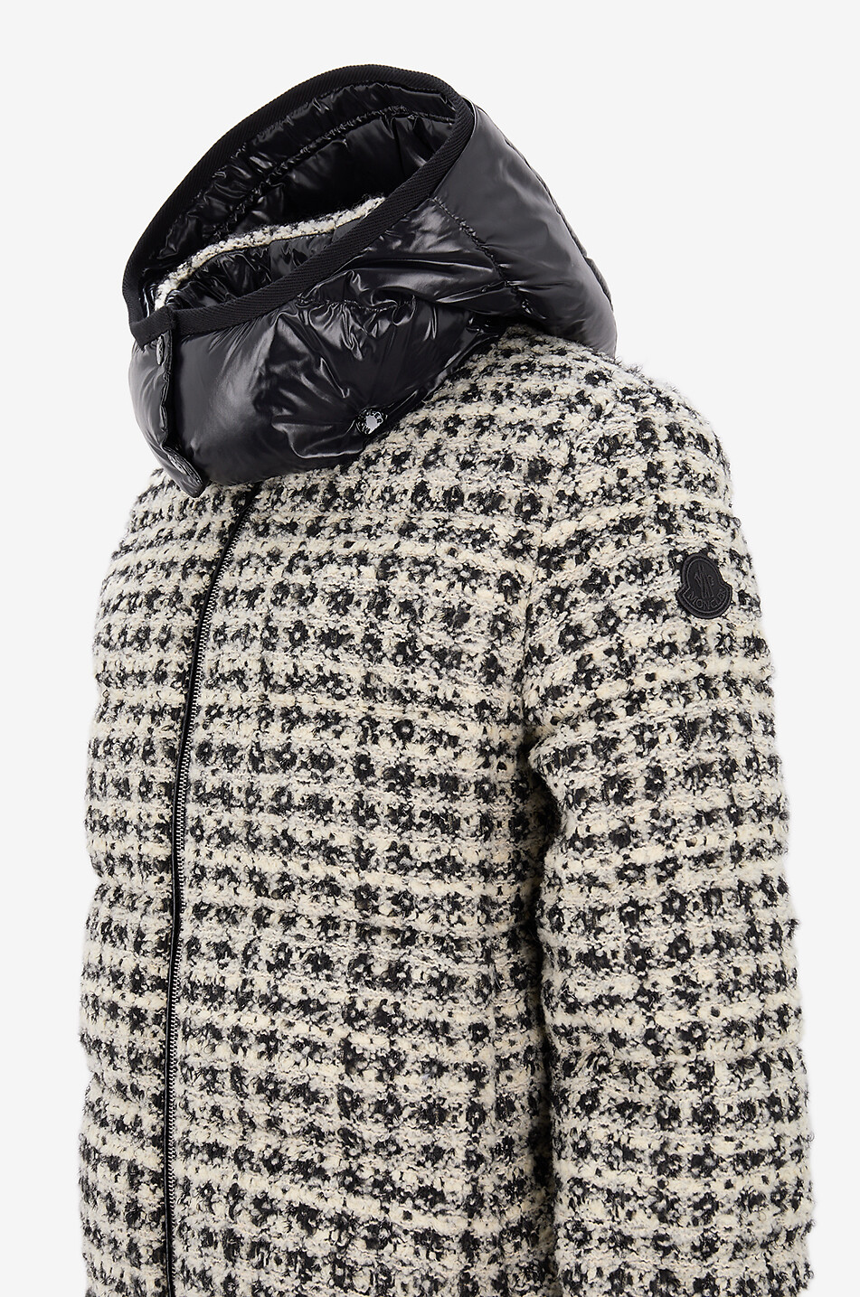 MONCLER Kurze Steppjacke aus Tweed mit Stehkragen Andronne Damen BUNT 3
