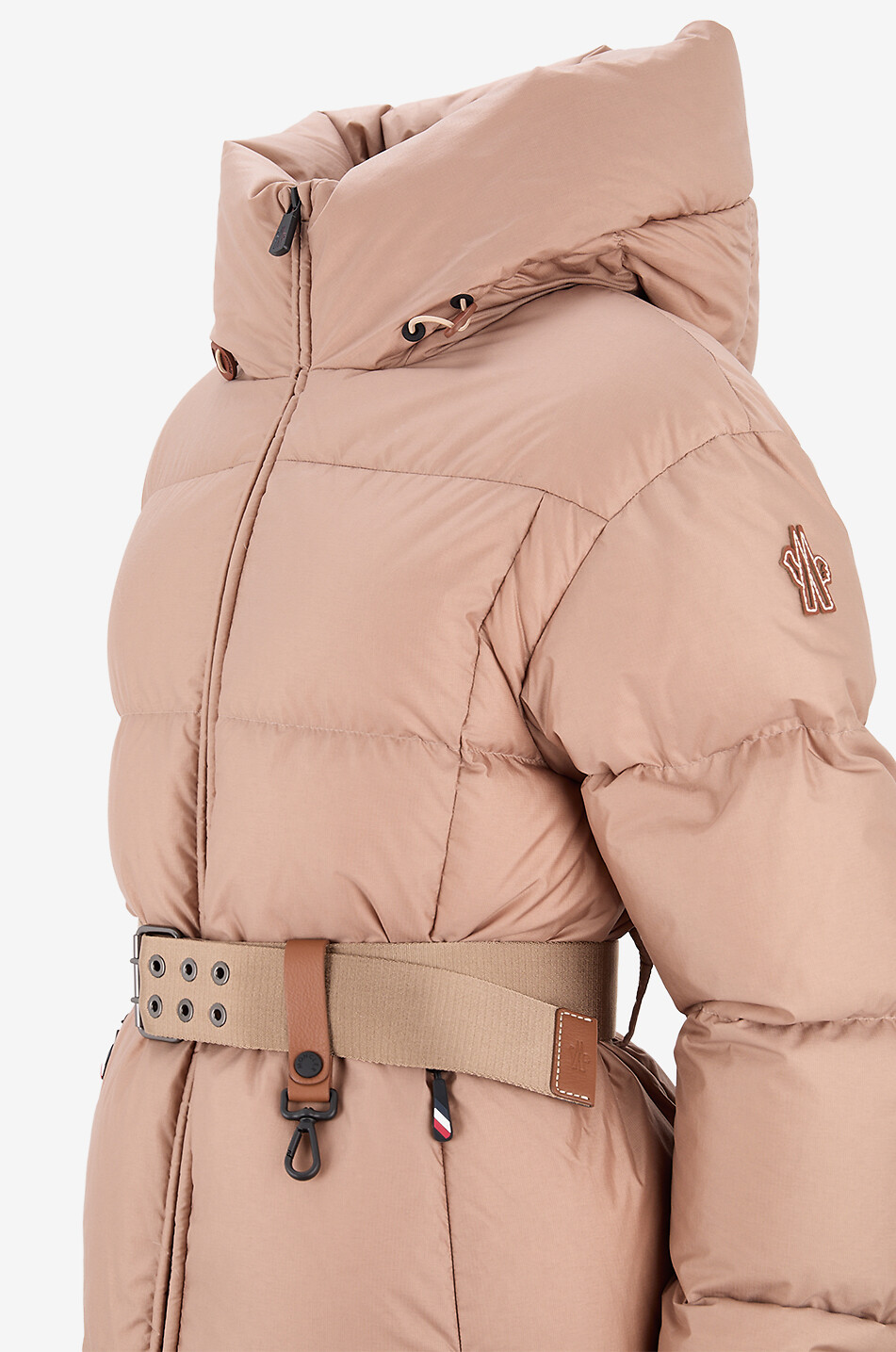 MONCLER GRENOBLE Kurze Steppjacke aus technischem Stoff Nisene Damen BEIGE 3