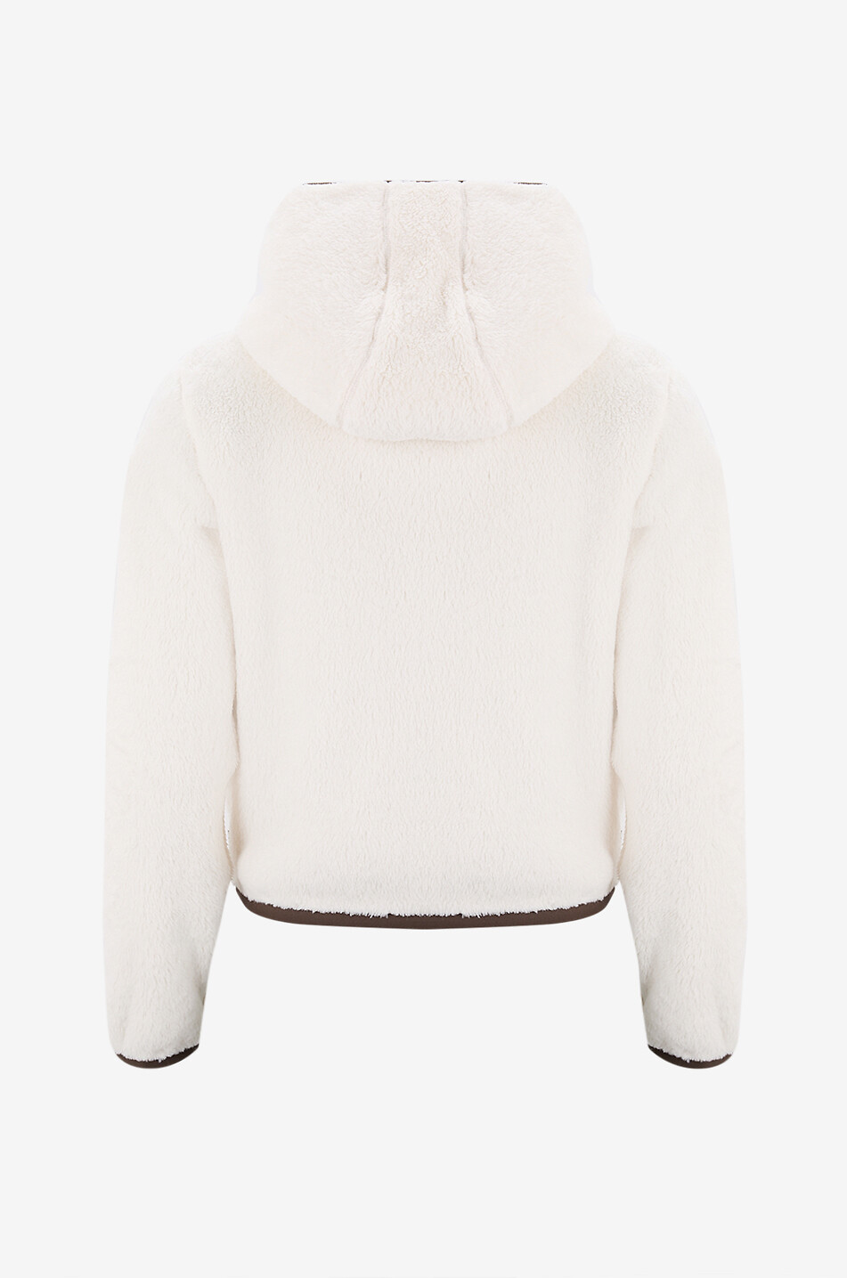 MONCLER GRENOBLE Quilted fleece zip cardigan Women WHITE 2