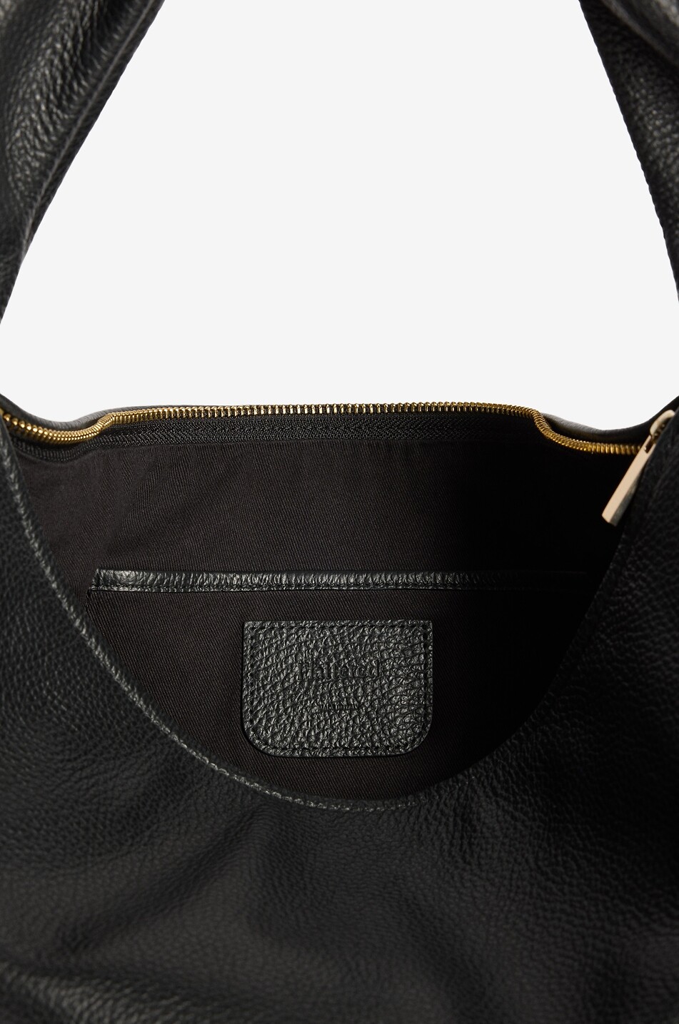 FLATTERED Schultertasche aus genarbtem Leder Alva Damen SCHWARZ 4