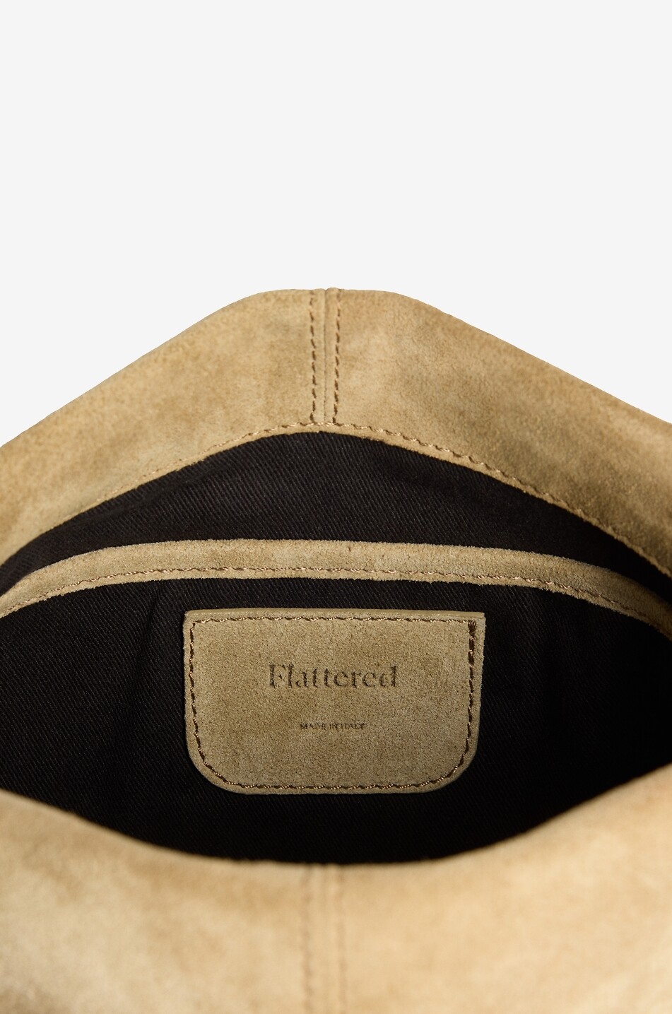 FLATTERED Wildleder-Clutch Clay Damen BEIGE 3