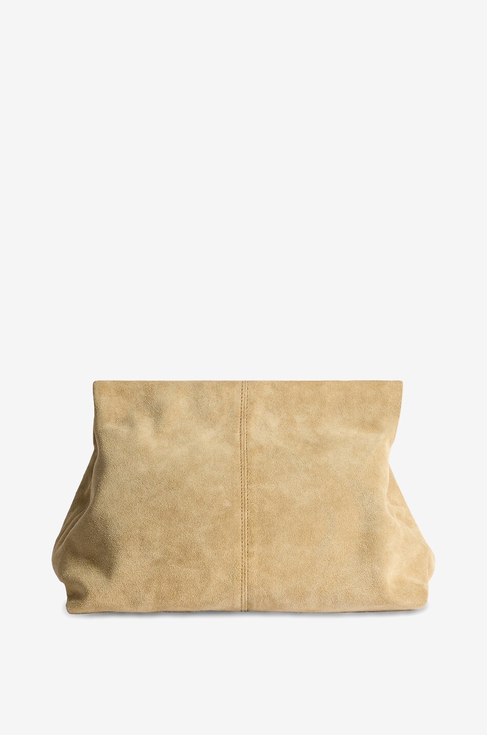 FLATTERED Wildleder-Clutch Clay Damen BEIGE 1