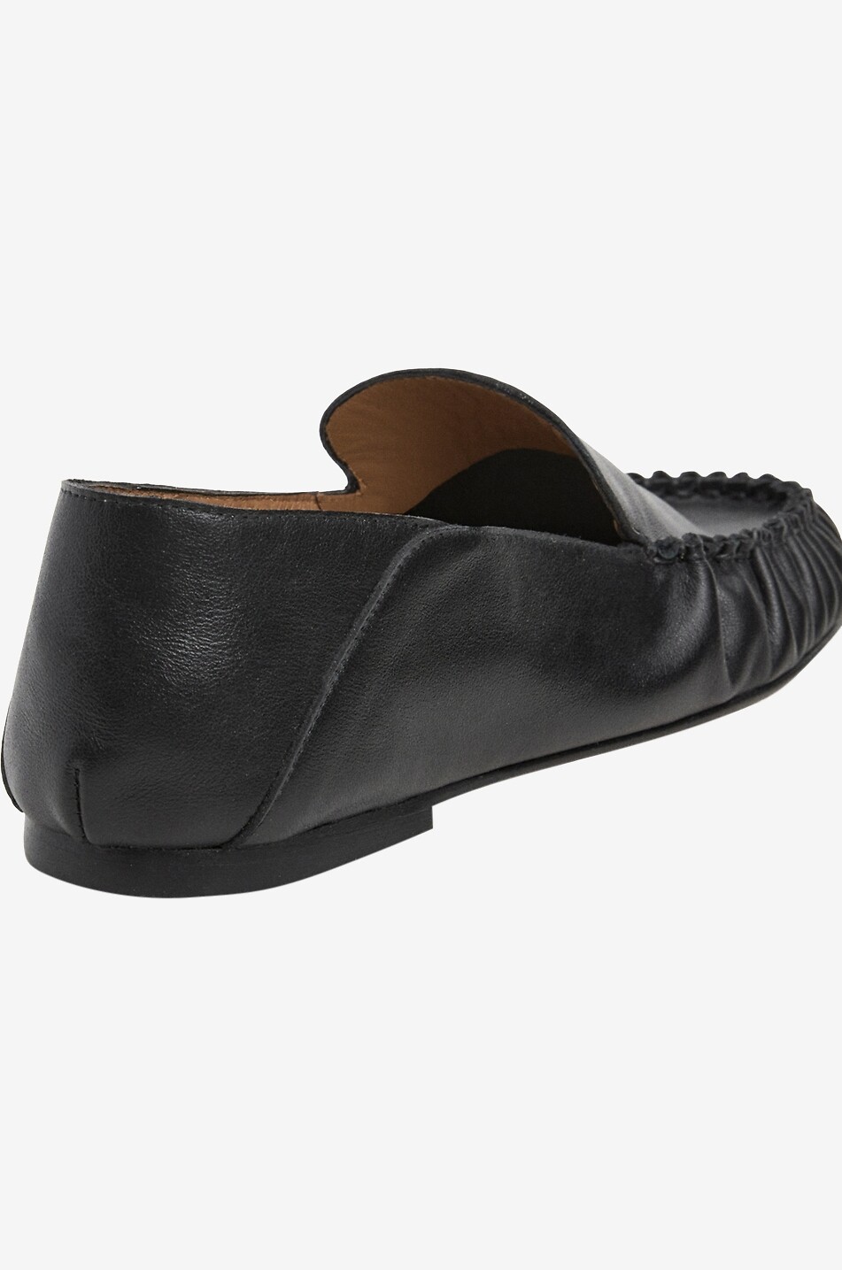 FLATTERED Bon Bon leather loafers with contrast stitching Women BLACK 5