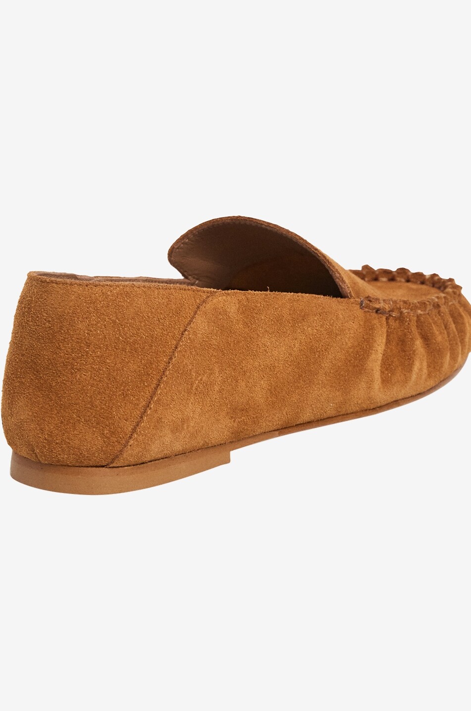 FLATTERED Bon Bon suede loafers with contrast stitching Women LIGHT BROWN 5