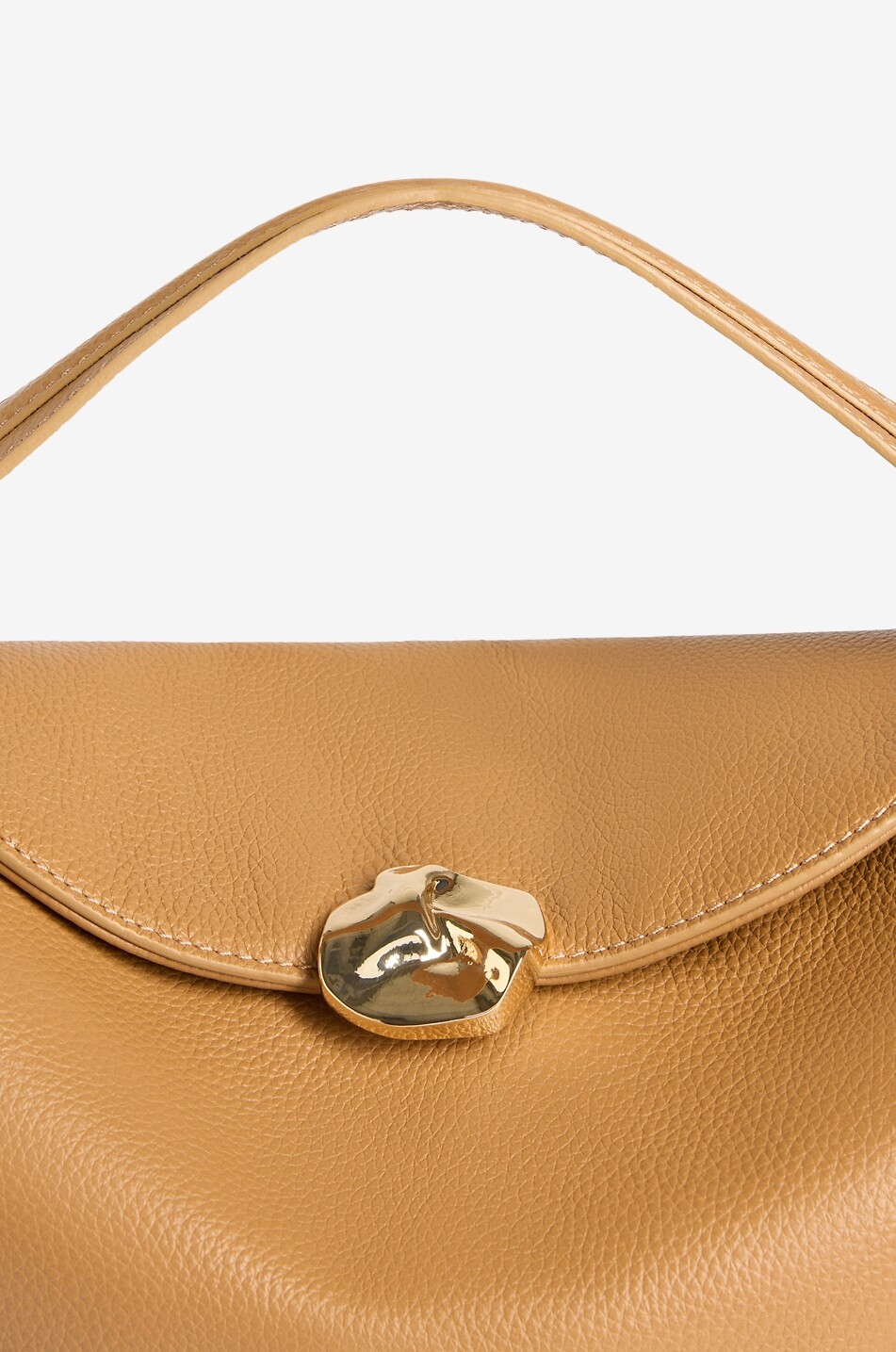 FLATTERED Sac à main en cuir grainé Hanna Femme COGNAC 4