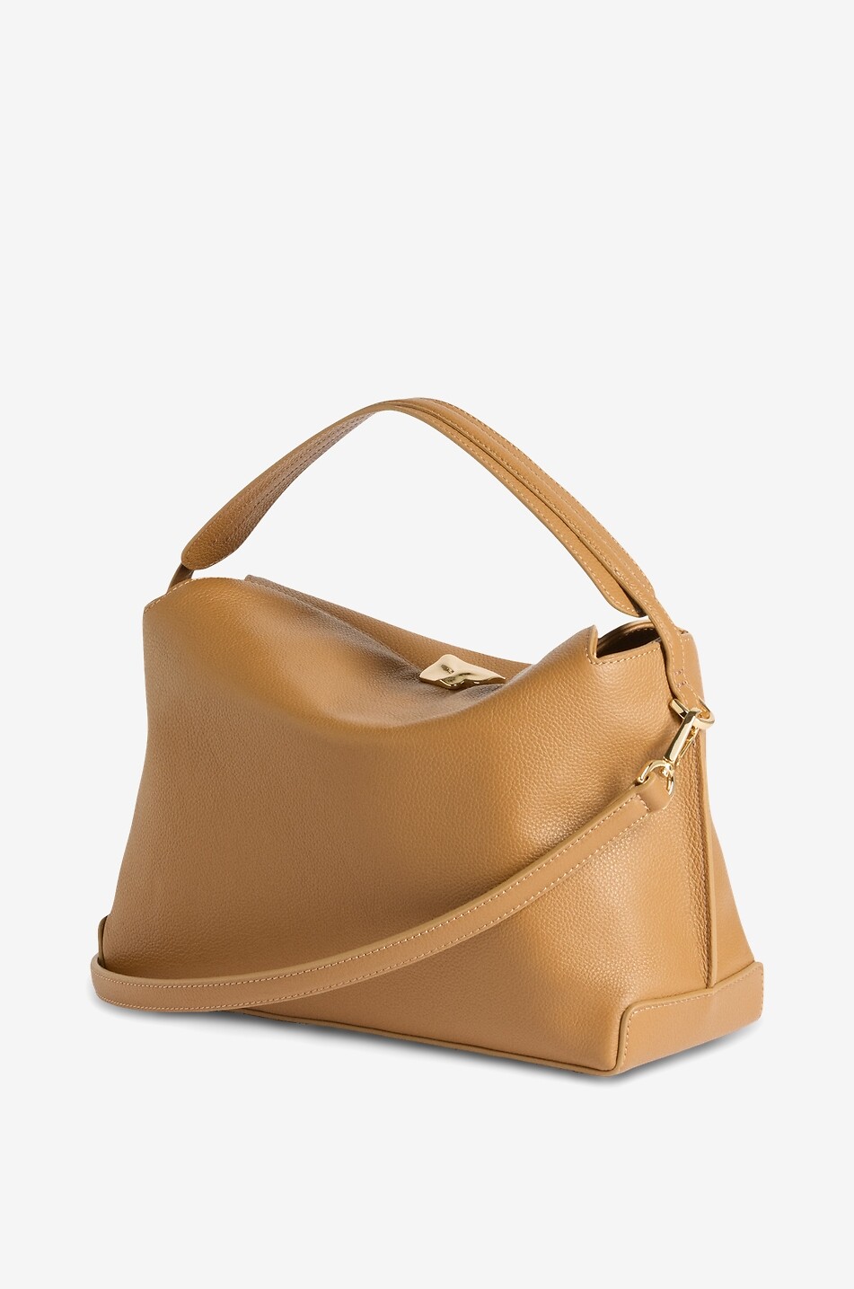 FLATTERED Sac à main en cuir grainé Hanna Femme COGNAC 2