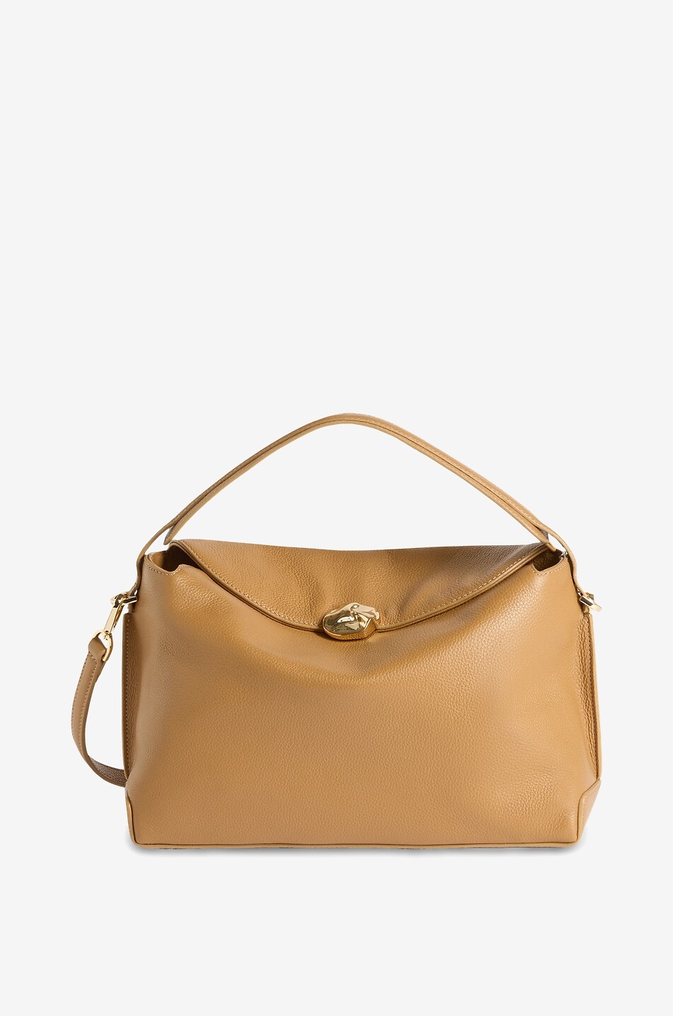 FLATTERED Sac à main en cuir grainé Hanna Femme COGNAC 1