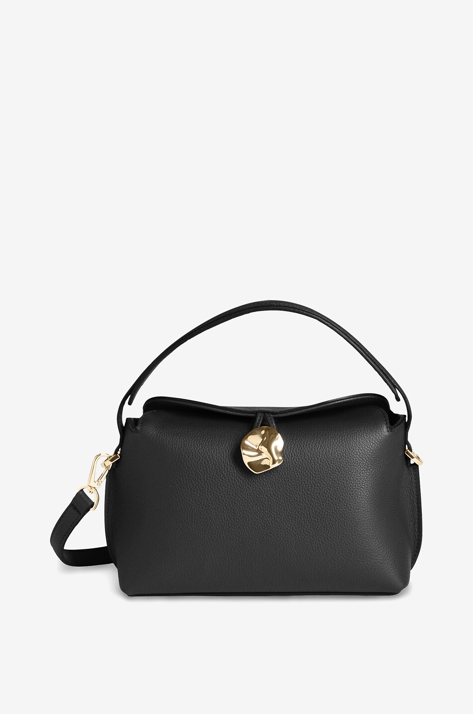 Sac porté épaule en cuir grainé Hanna