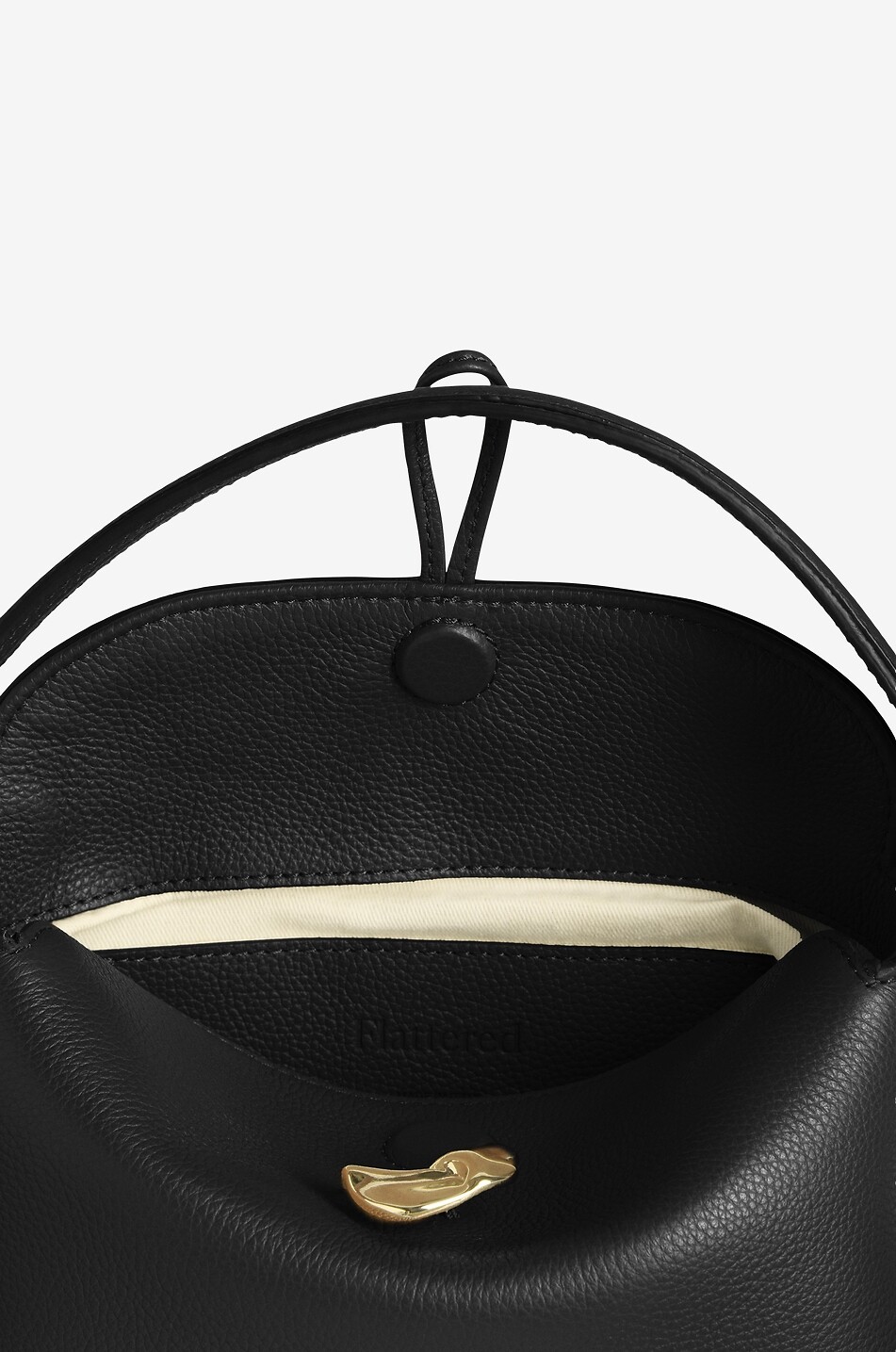 FLATTERED Sac porté épaule en cuir grainé Hanna Femme NOIR 4