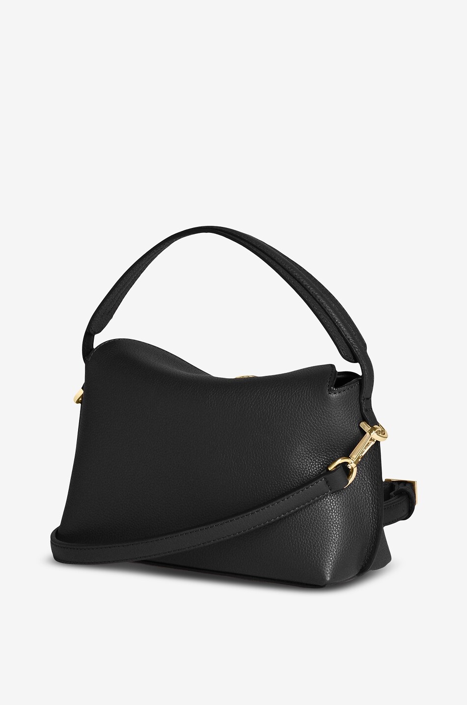 FLATTERED Sac porté épaule en cuir grainé Hanna Femme NOIR 2
