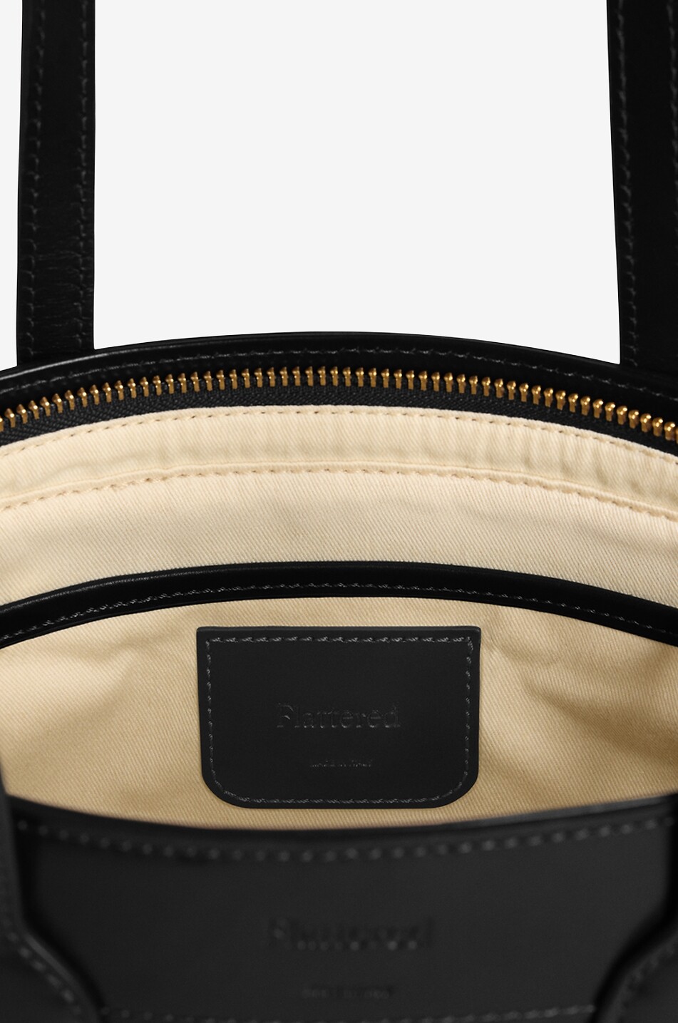 FLATTERED Sac à main en cuir verni effet crocodile Greta Femme NOIR 4